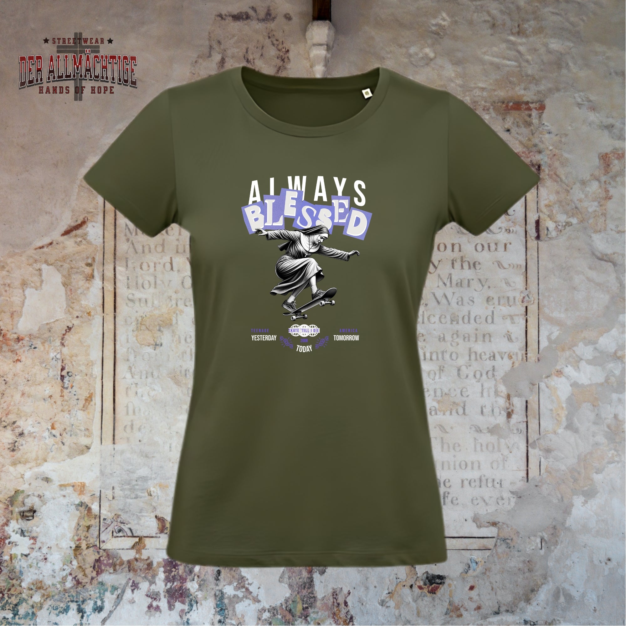 Always Blessed Damen Premium Tshirt