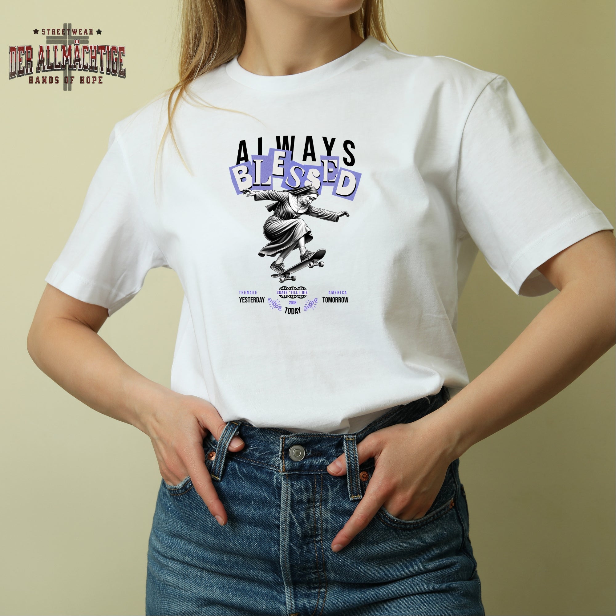 Always Blessed Damen Premium Tshirt