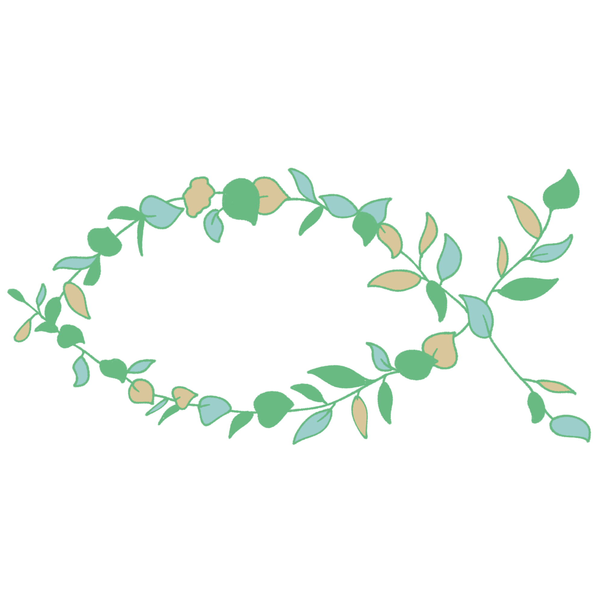 Glaubenssticker - Eucharistischer Fisch Pflanze