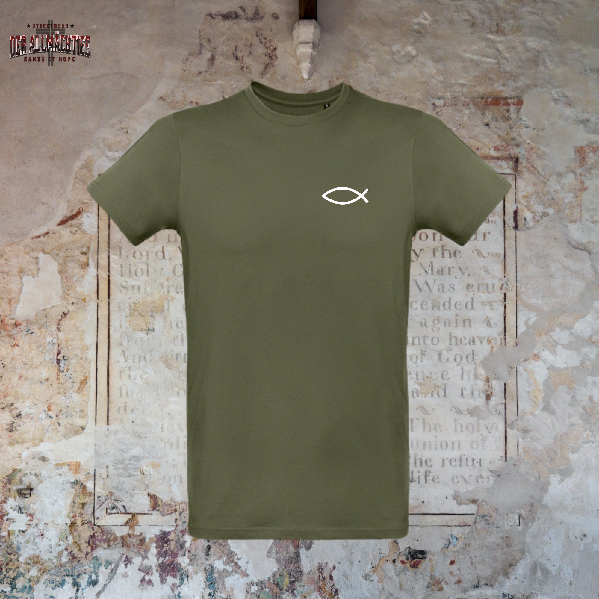 Eucharistischer Fisch Herren Premium Tshirt