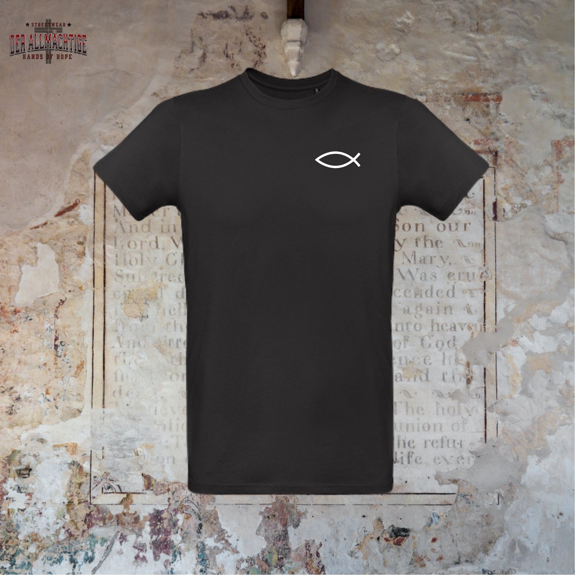 Eucharistischer Fisch Herren Premium Tshirt