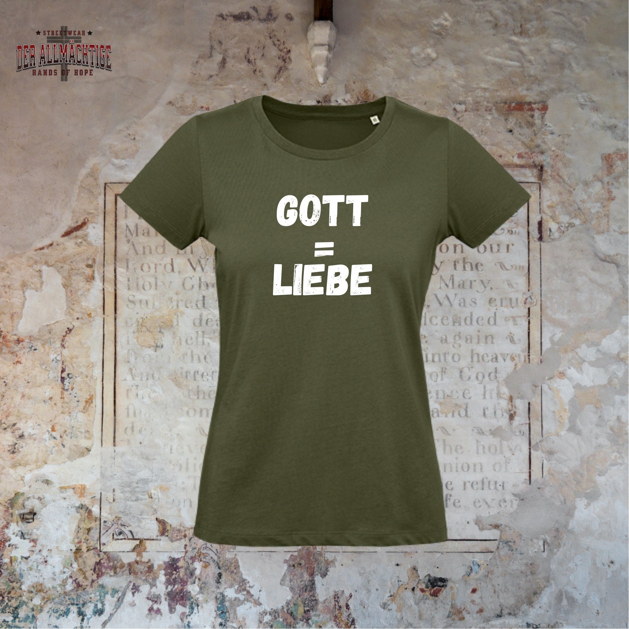 Gott = Liebe Damen Tshirt