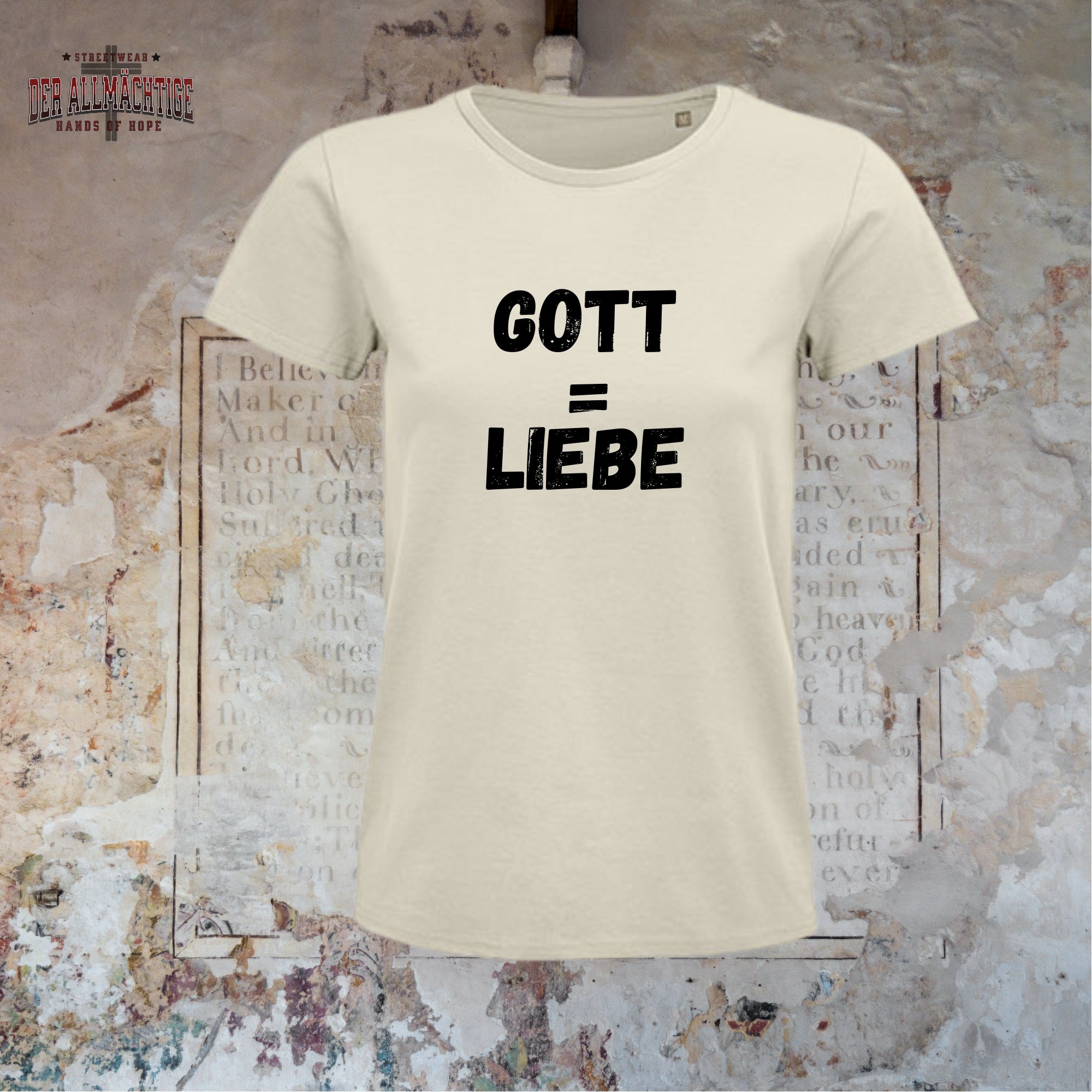 Gott = Liebe Damen Tshirt