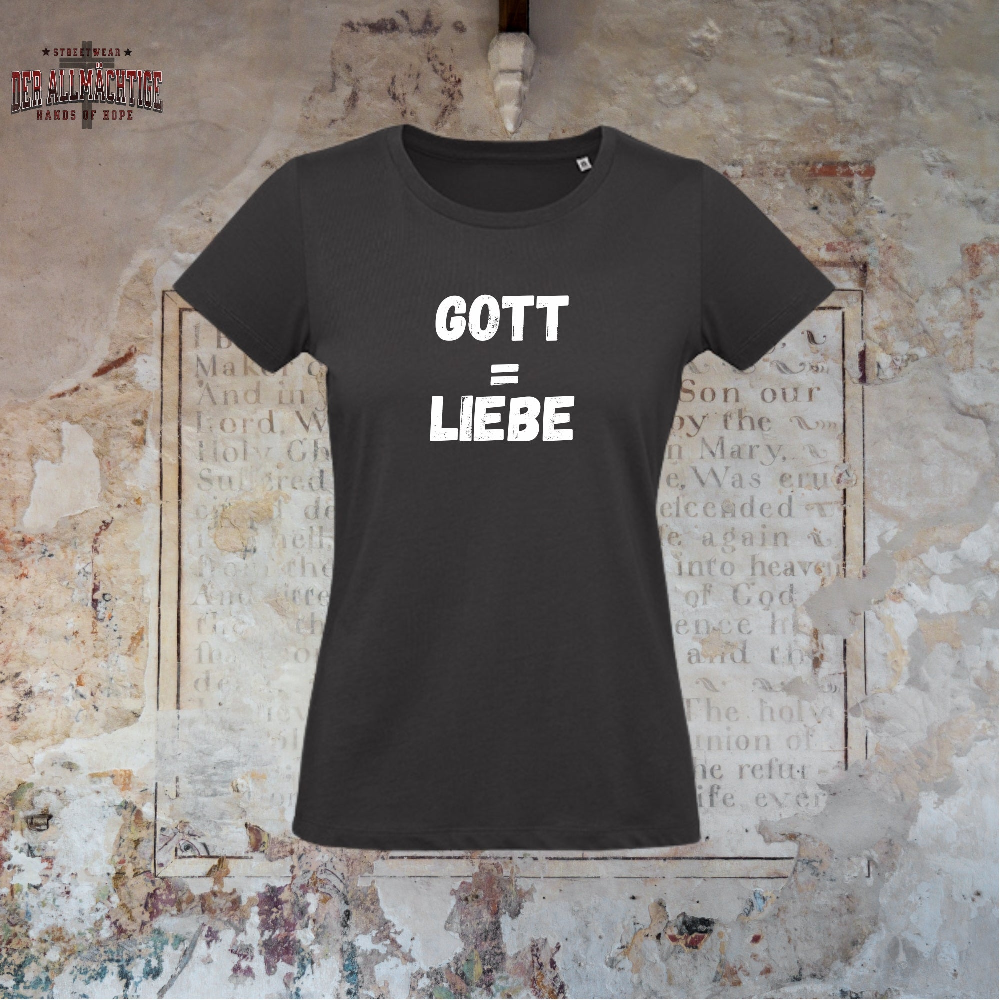 Gott = Liebe Damen Tshirt