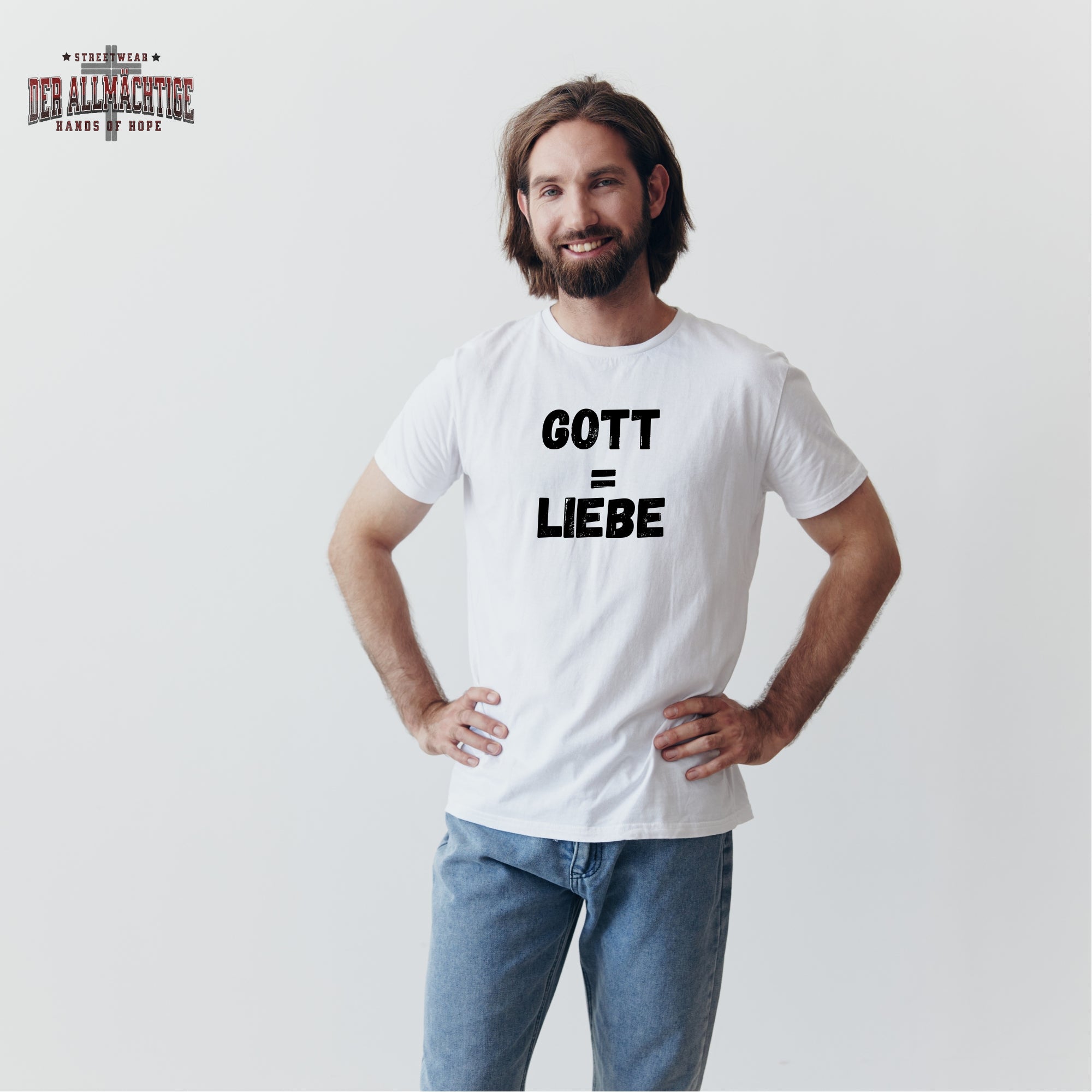 Gott = Liebe Herren Tshirt
