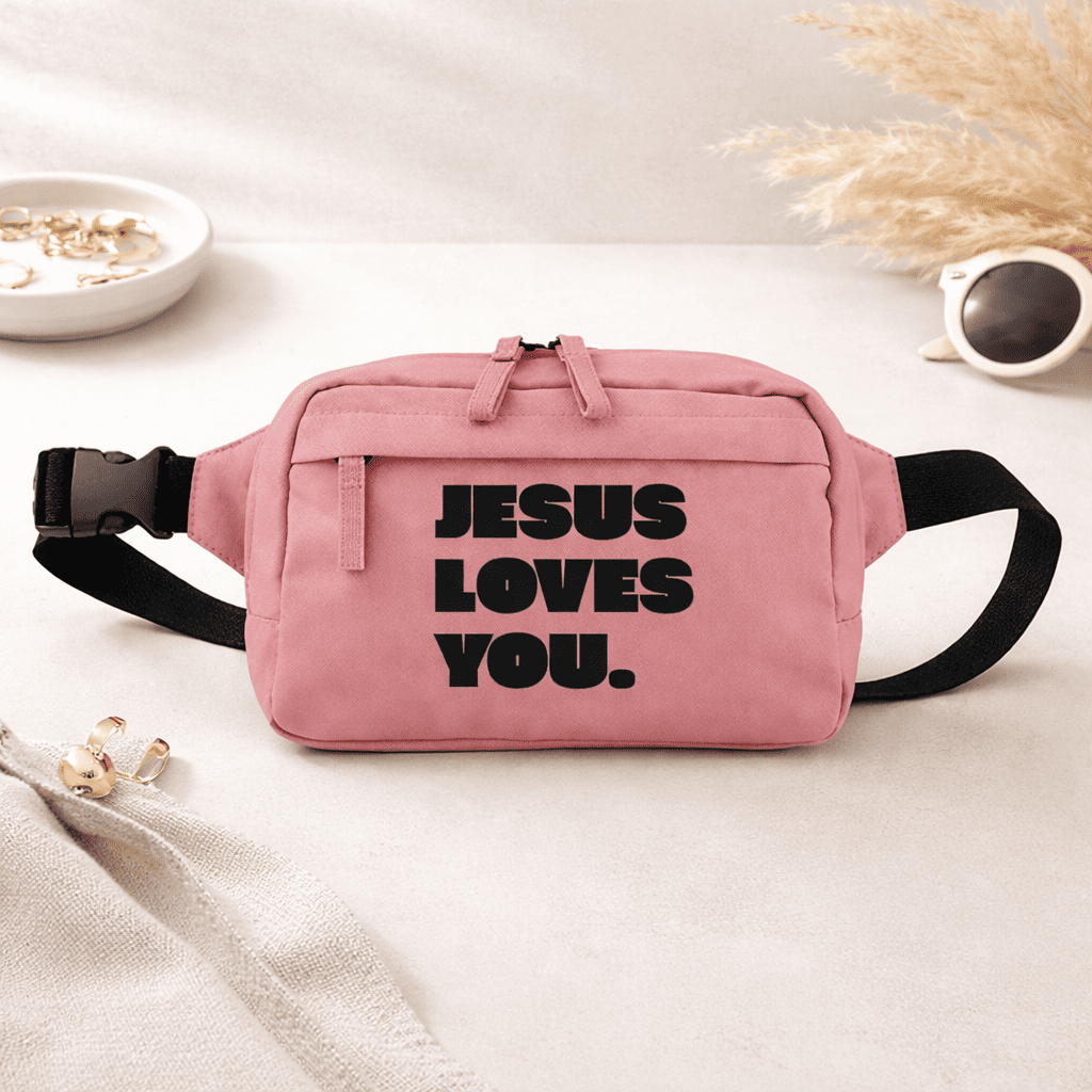 Jesus Loves You. - Premium Bauchtasche