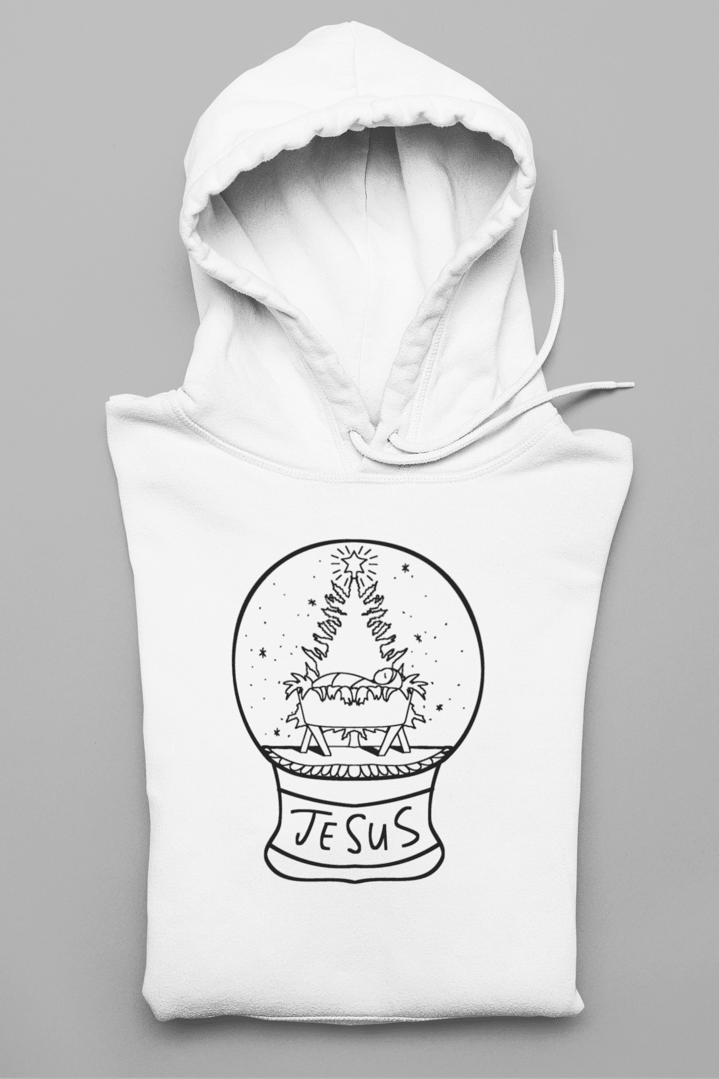 Schneekugel Damen Hoodie