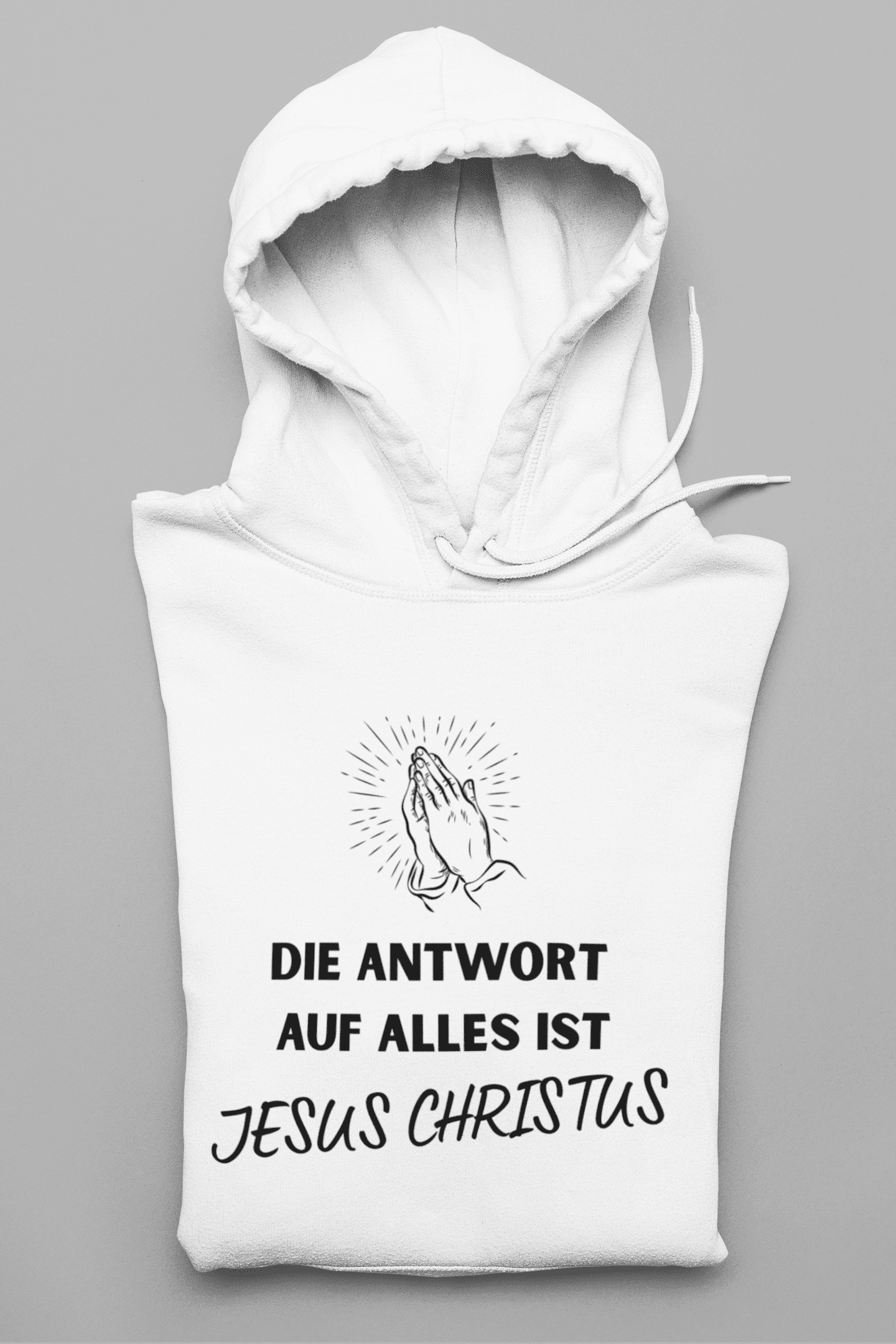 Die Antwort auf alles ist Jesus - Herren Hoodie