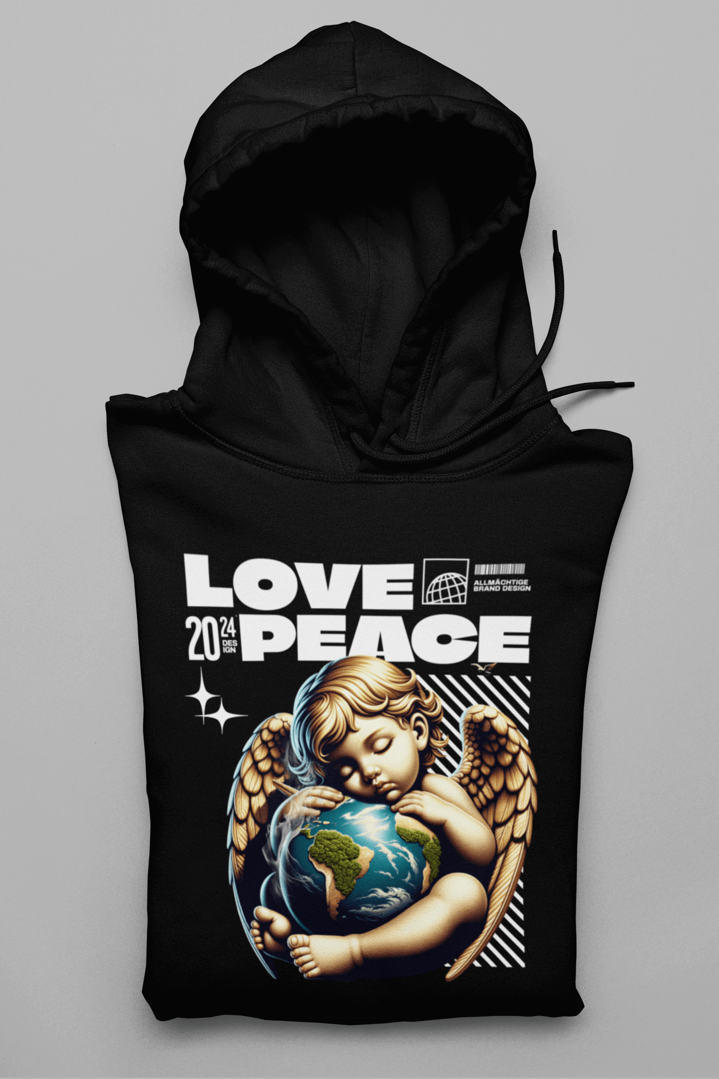 Peace & Love Damen Hoodie