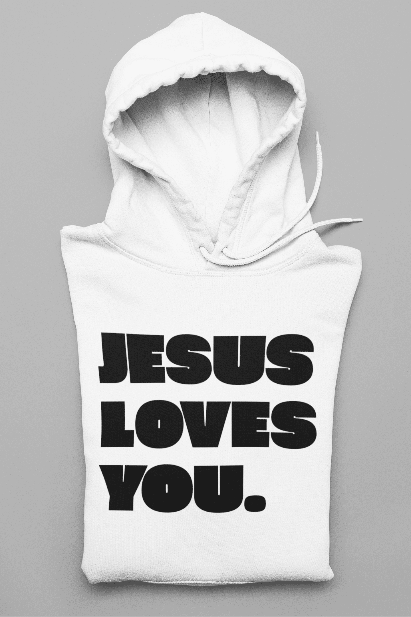 Jesus loves you.-Damen Hoodie