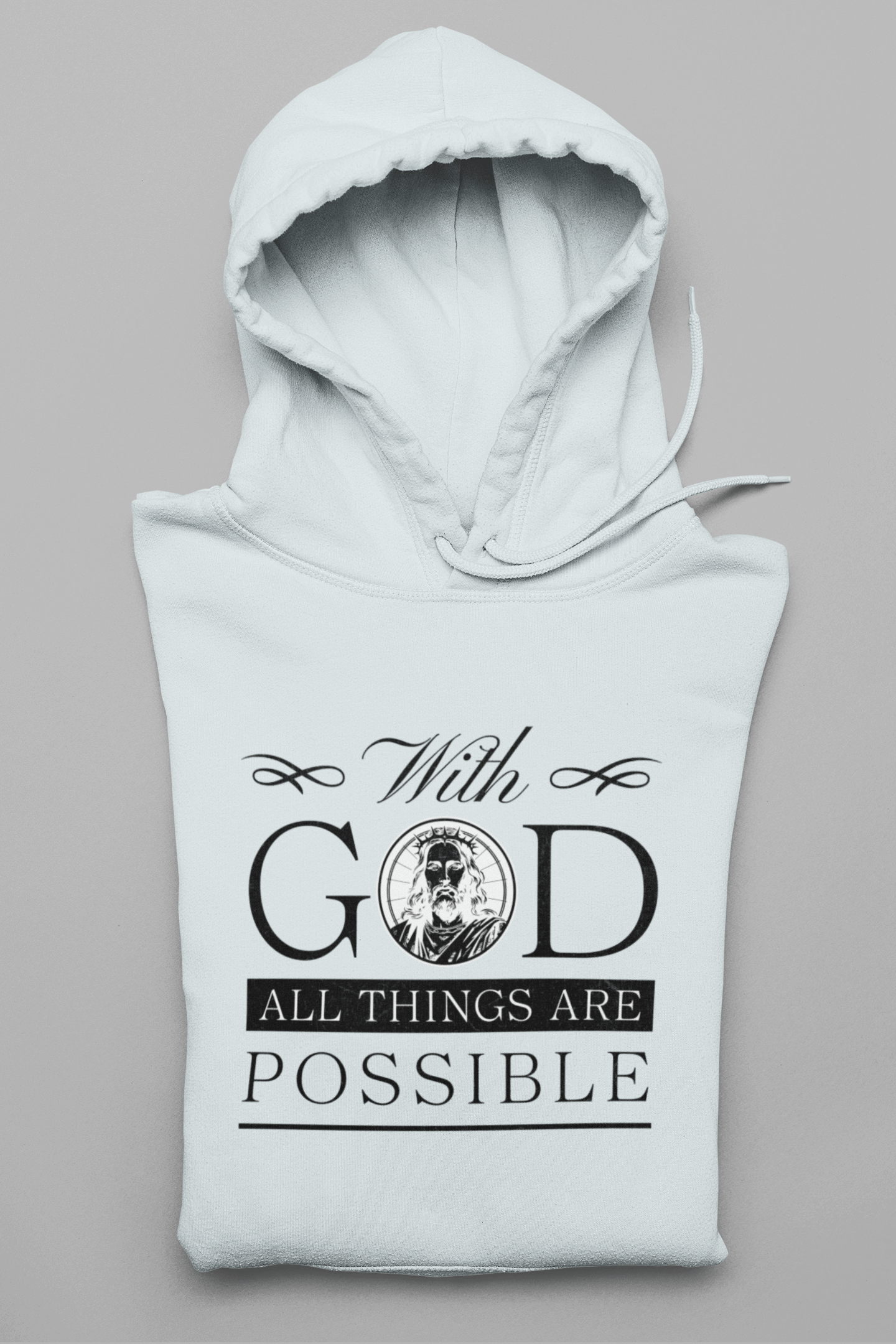 With God all Things are possible Damen Hoodie