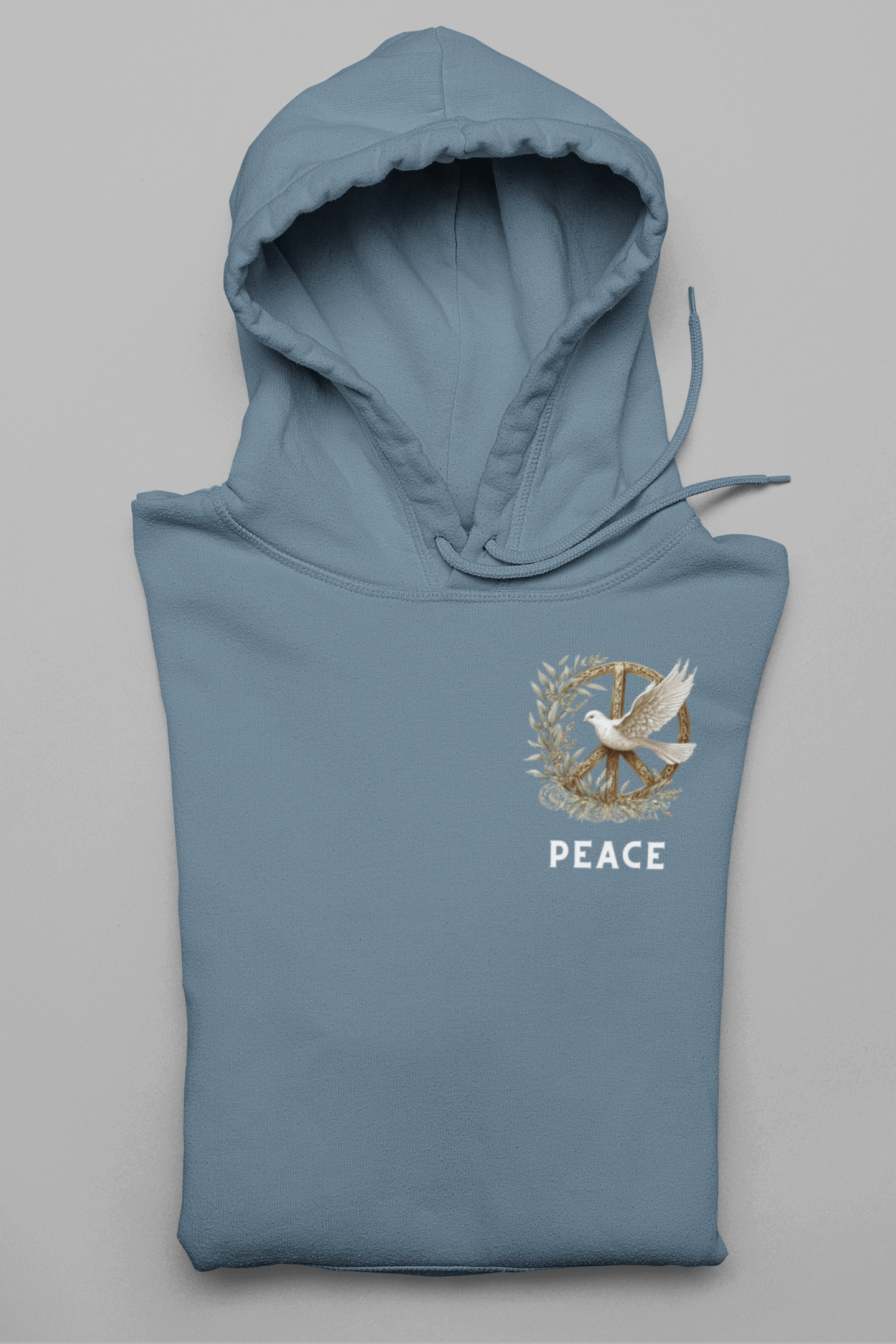 Peace Logo auf der Brust Herren Hoodie