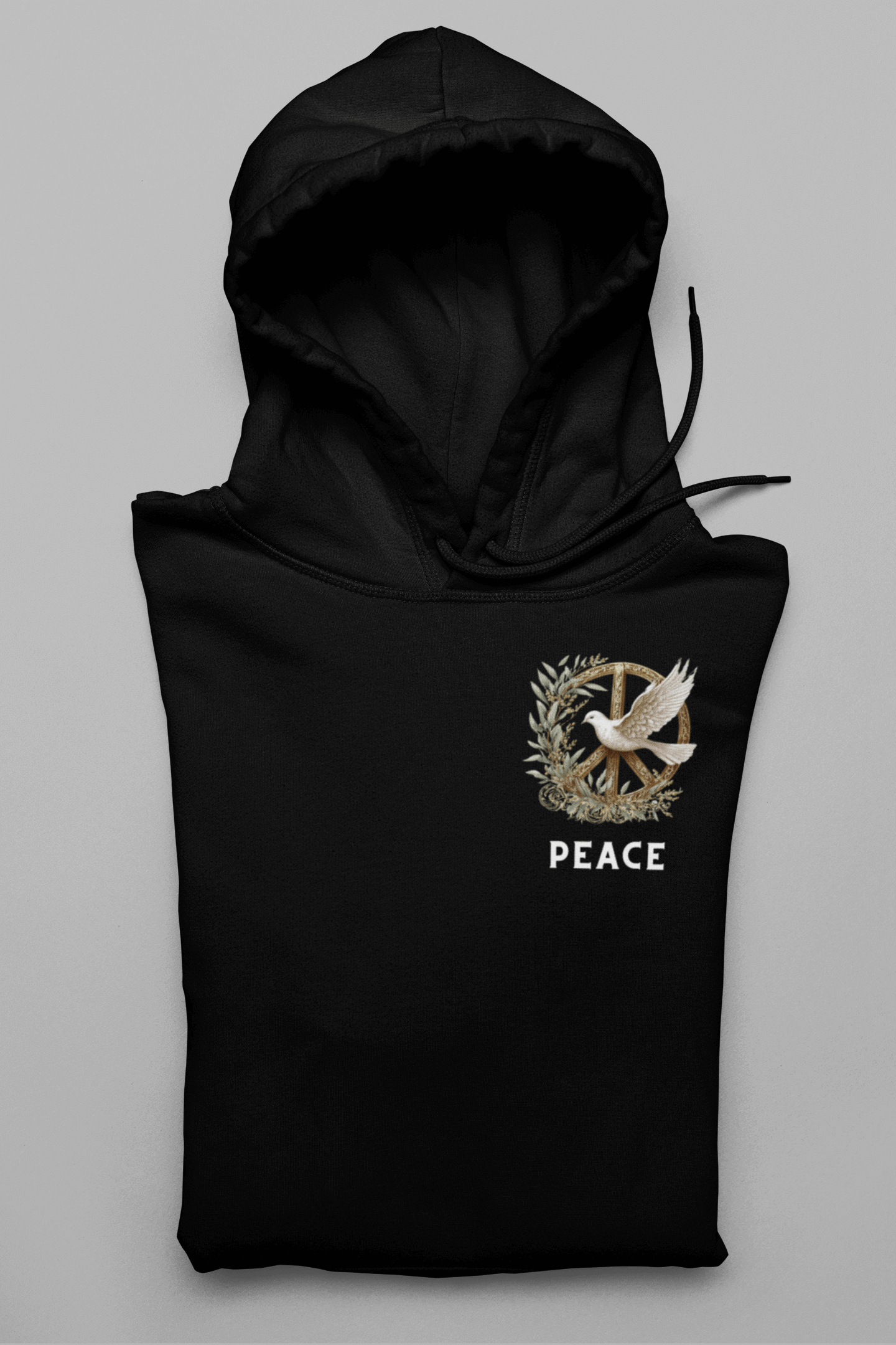 Peace Logo auf der Brust Herren Hoodie