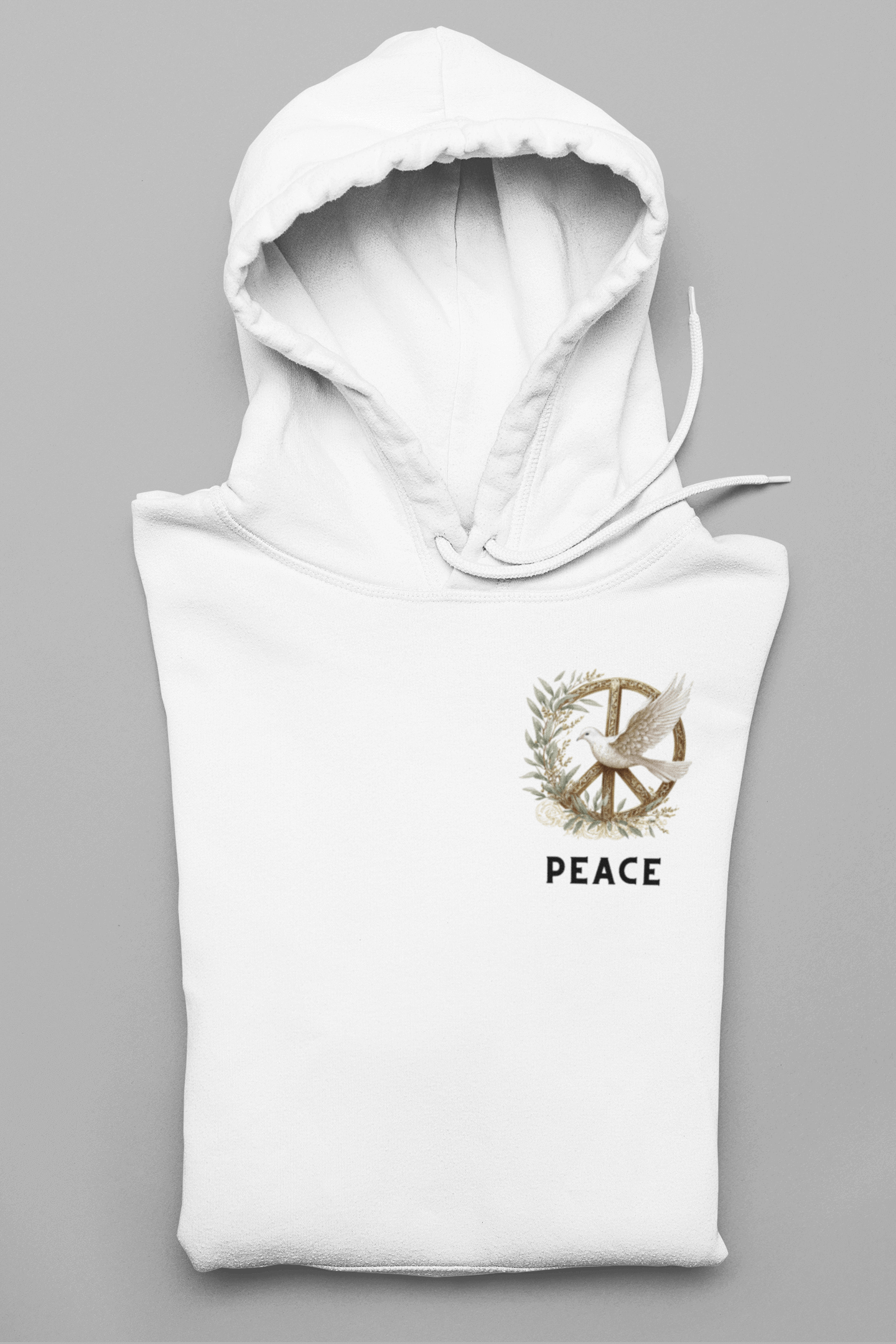 Peace Logo auf der Brust Herren Hoodie