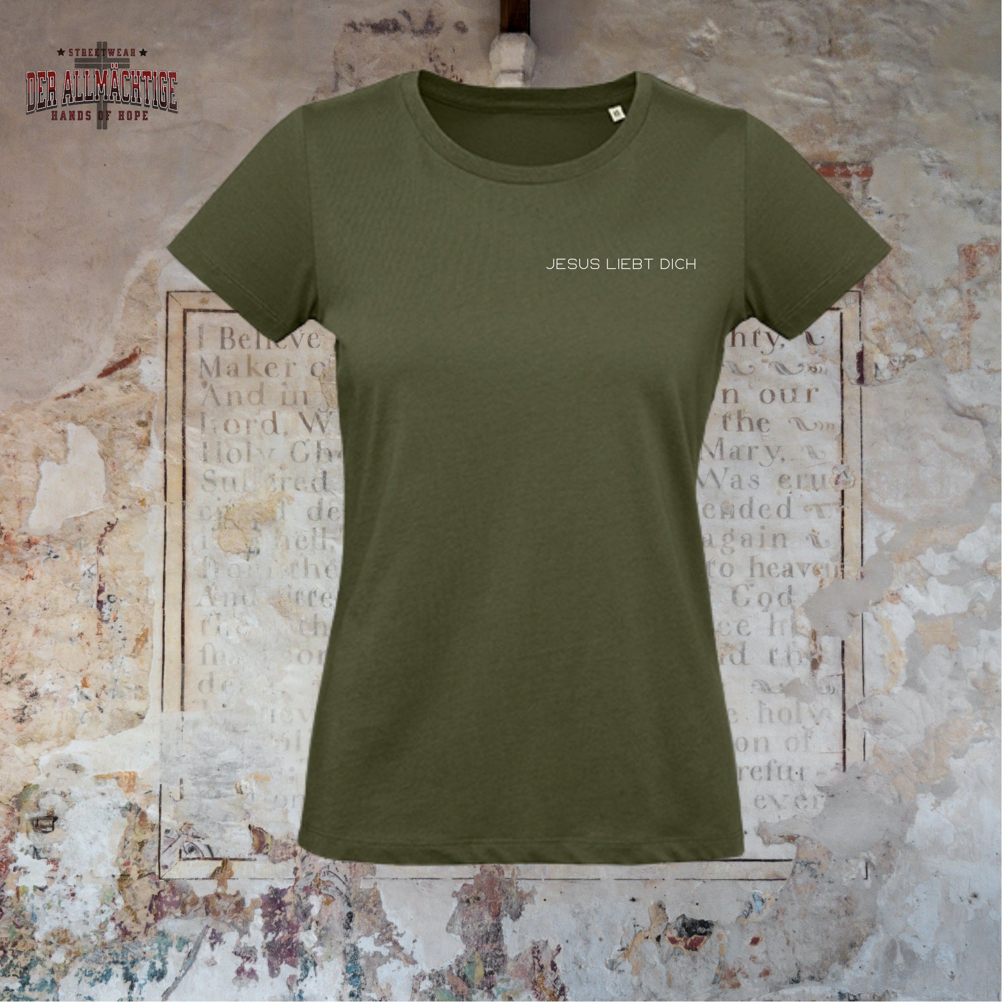 Jesus liebt dich Damen Premium Tshirt