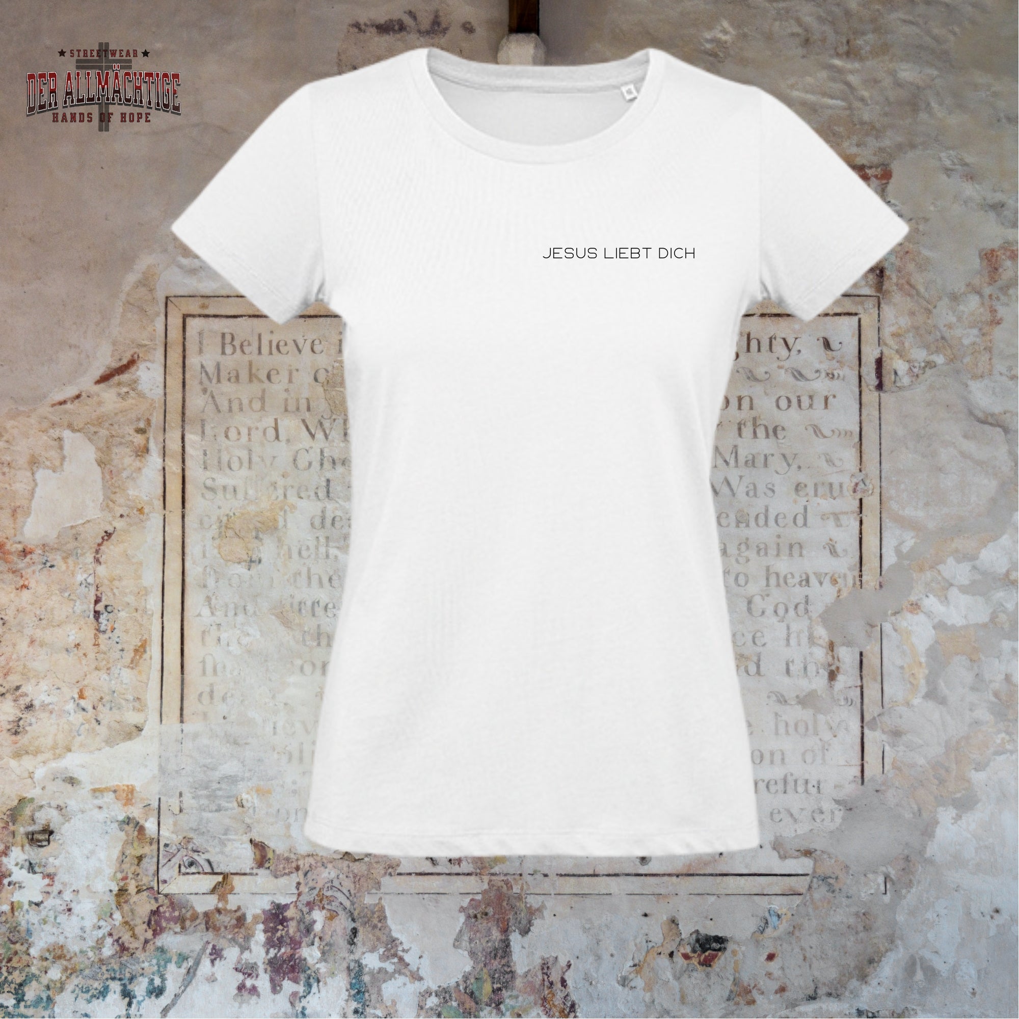 Jesus liebt dich Damen Premium Tshirt
