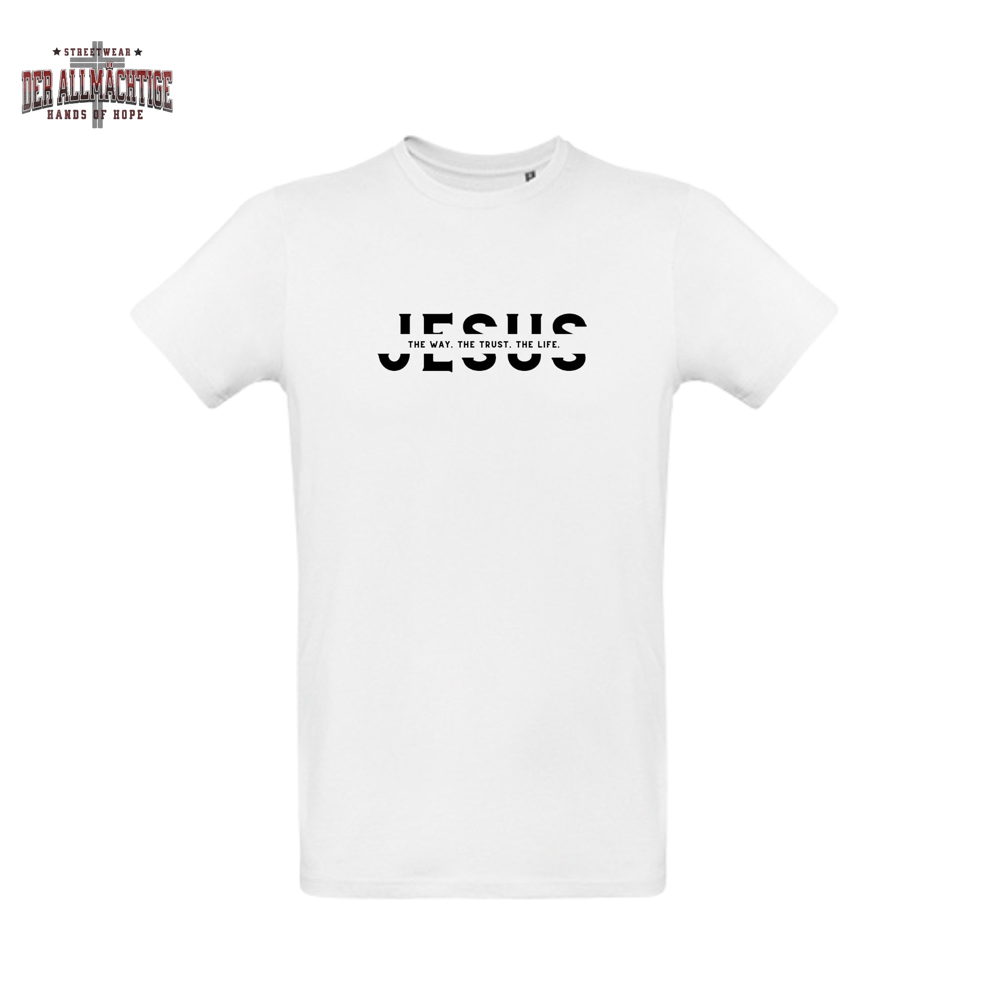 Jesus - they way. the trust. the life Herren Tshirt