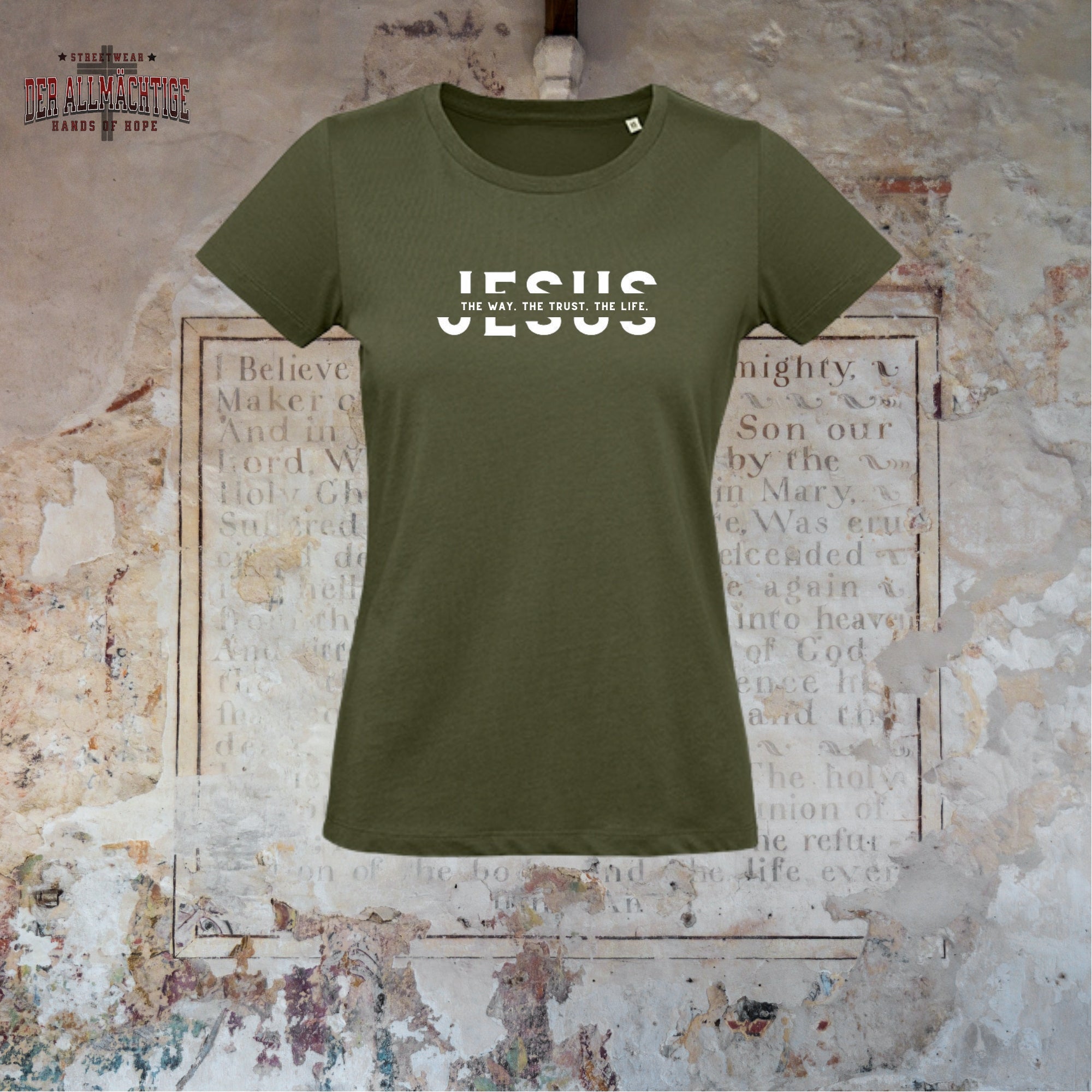 Jesus - they way. the trust. the life Damen T-Shirt
