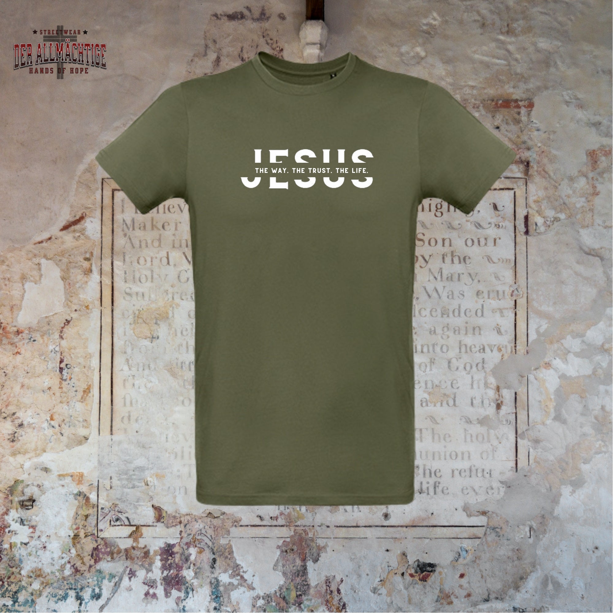 Jesus - they way. the trust. the life Herren Tshirt