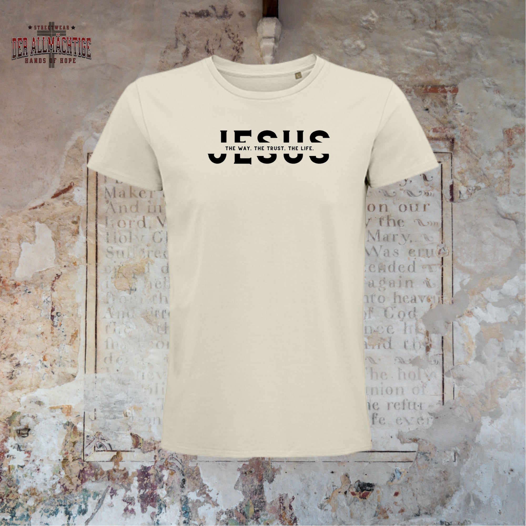 Jesus - they way. the trust. the life Herren Tshirt
