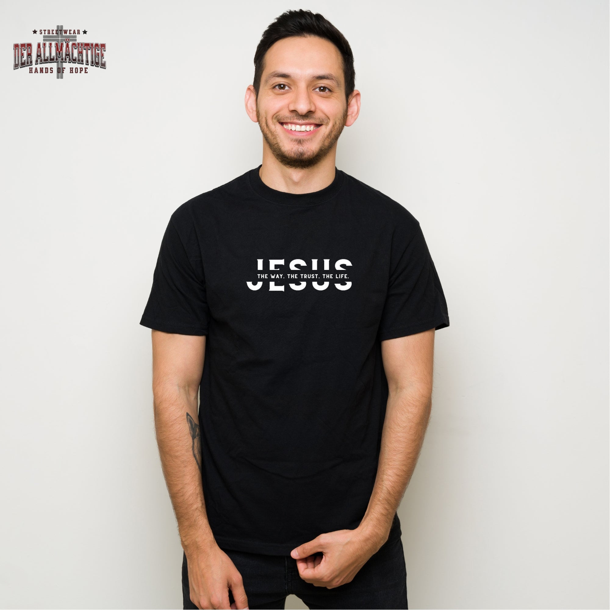 Jesus - they way. the trust. the life Herren Tshirt