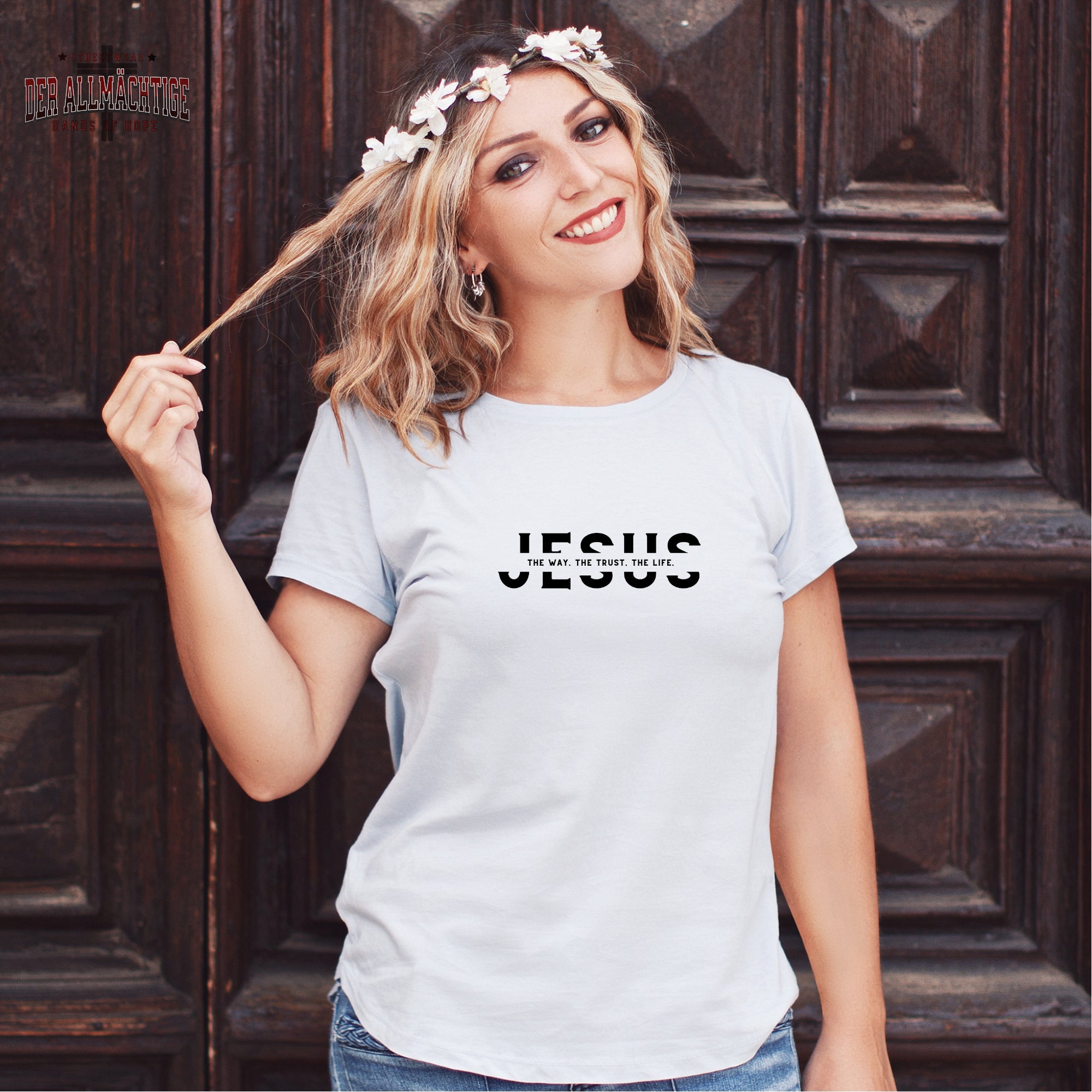 Jesus - they way. the trust. the life Damen T-Shirt