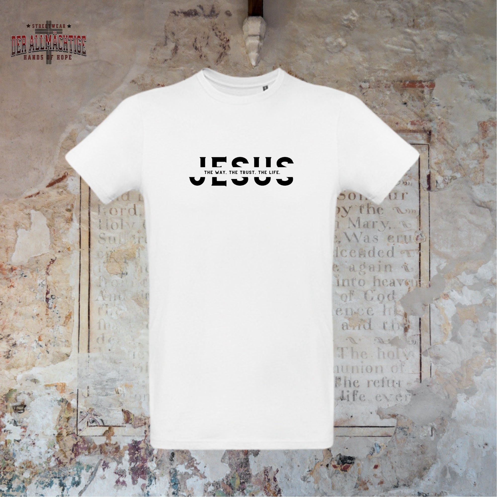 Jesus - they way. the trust. the life Herren Tshirt