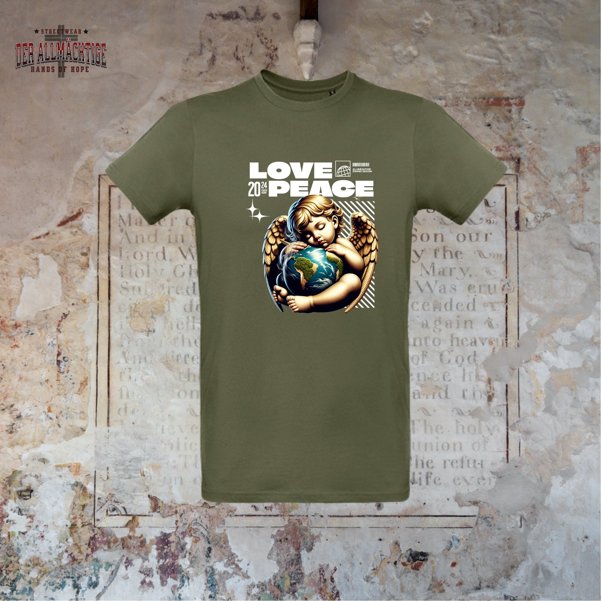 Peace & Love Herren Premium Tshirt