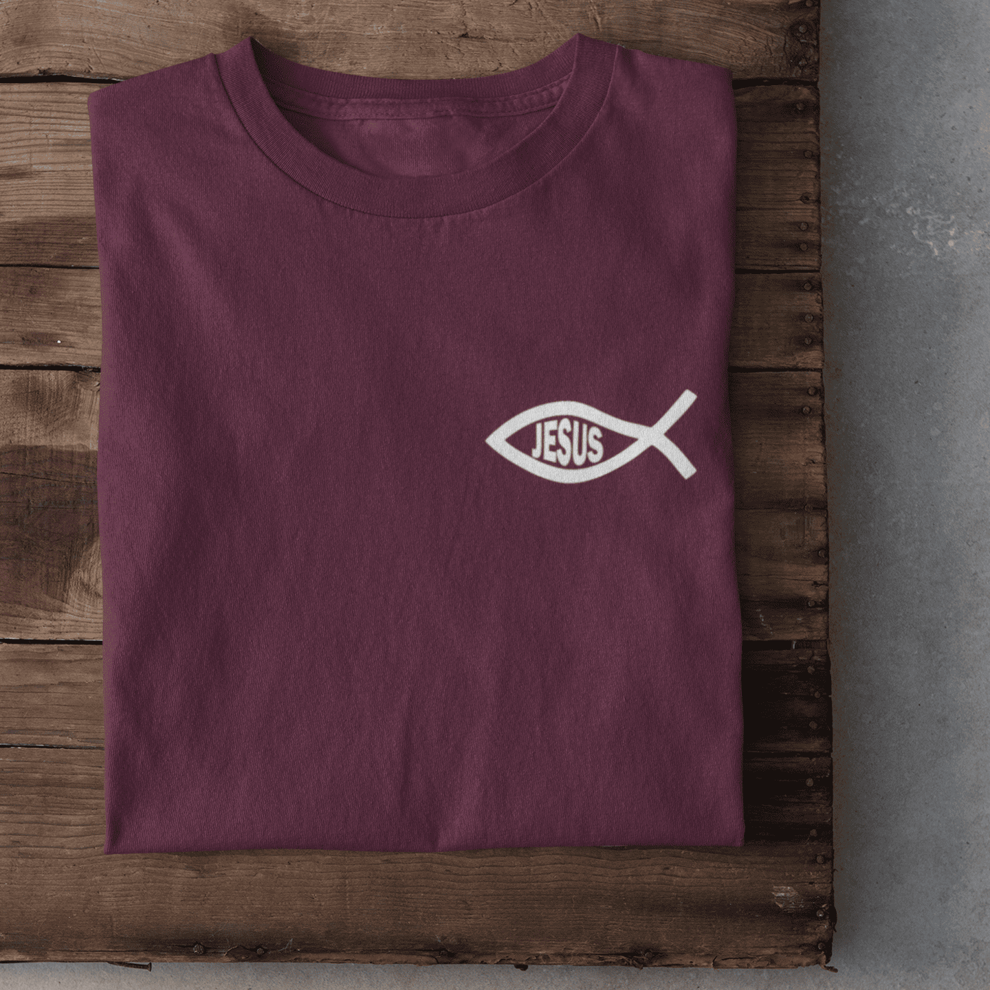 Eucharistischer Fisch mit Jesus - Damen Tshirt