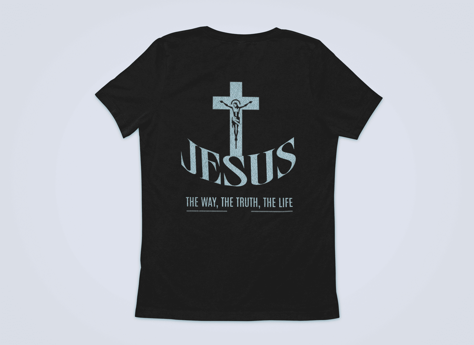 Jesus the way, the trust, the life Backprint - Damen Tshirt