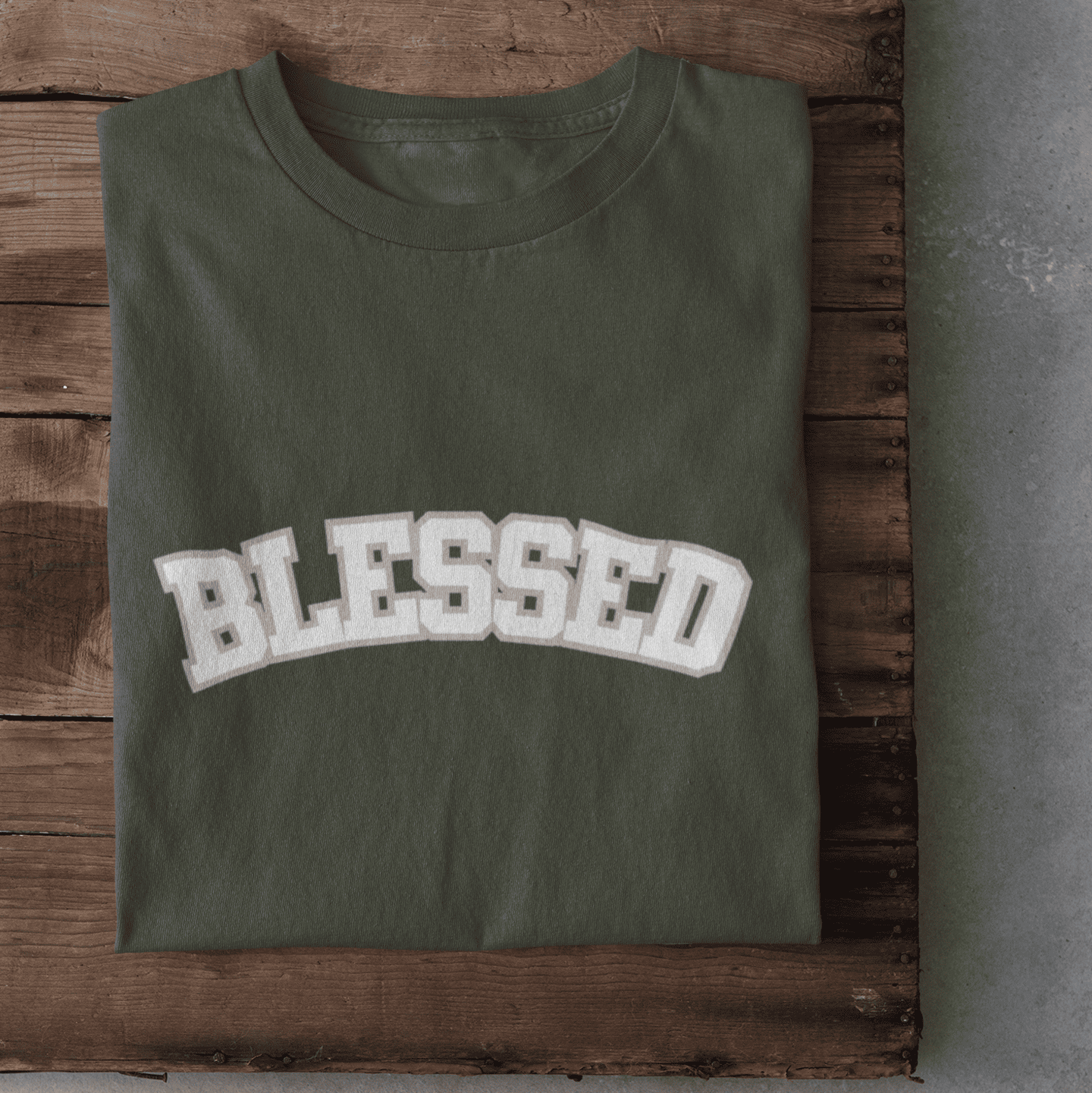 Blessed Schriftzug - Herren Tshirt