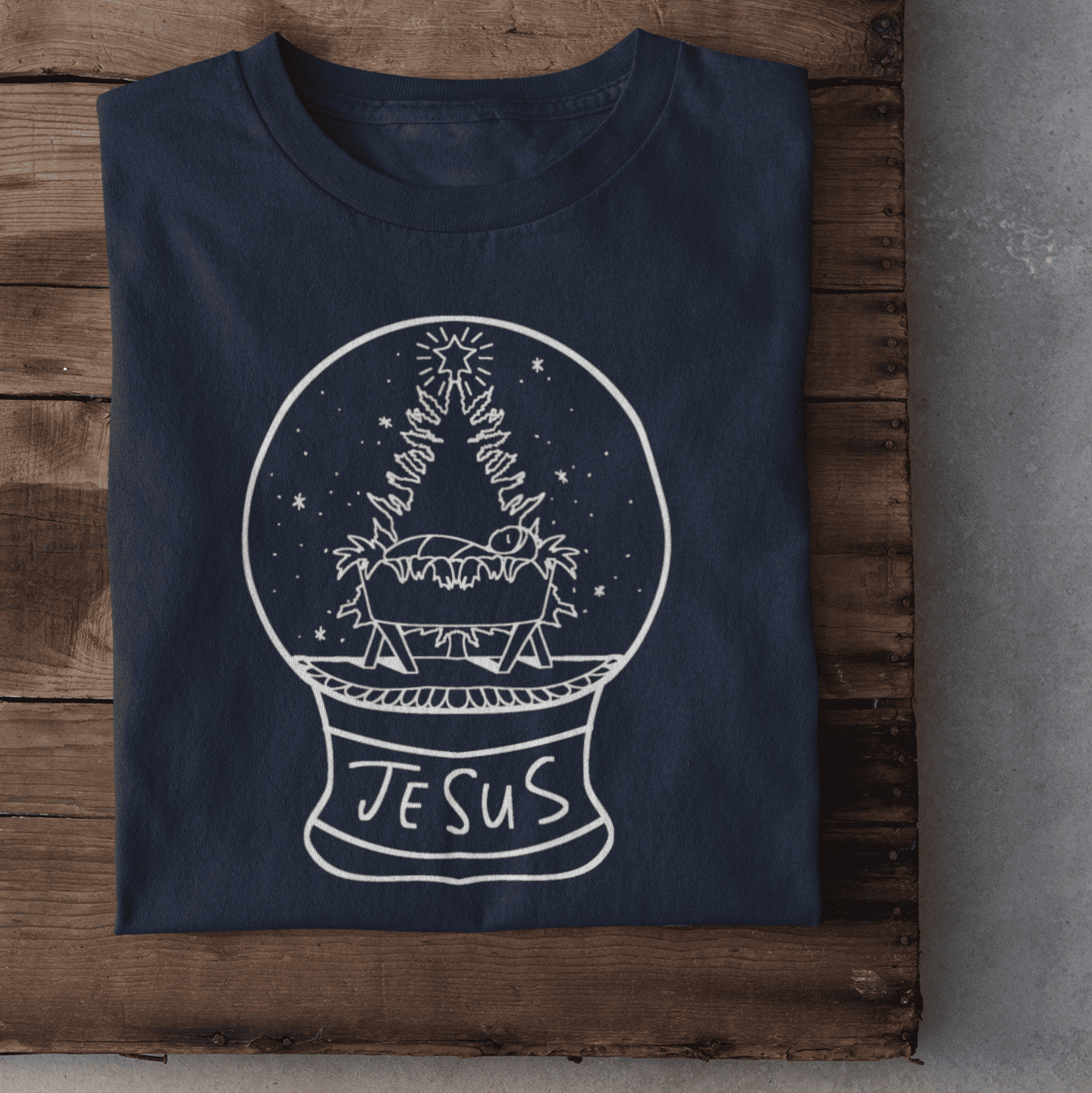 Schneekugel Damen Tshirt