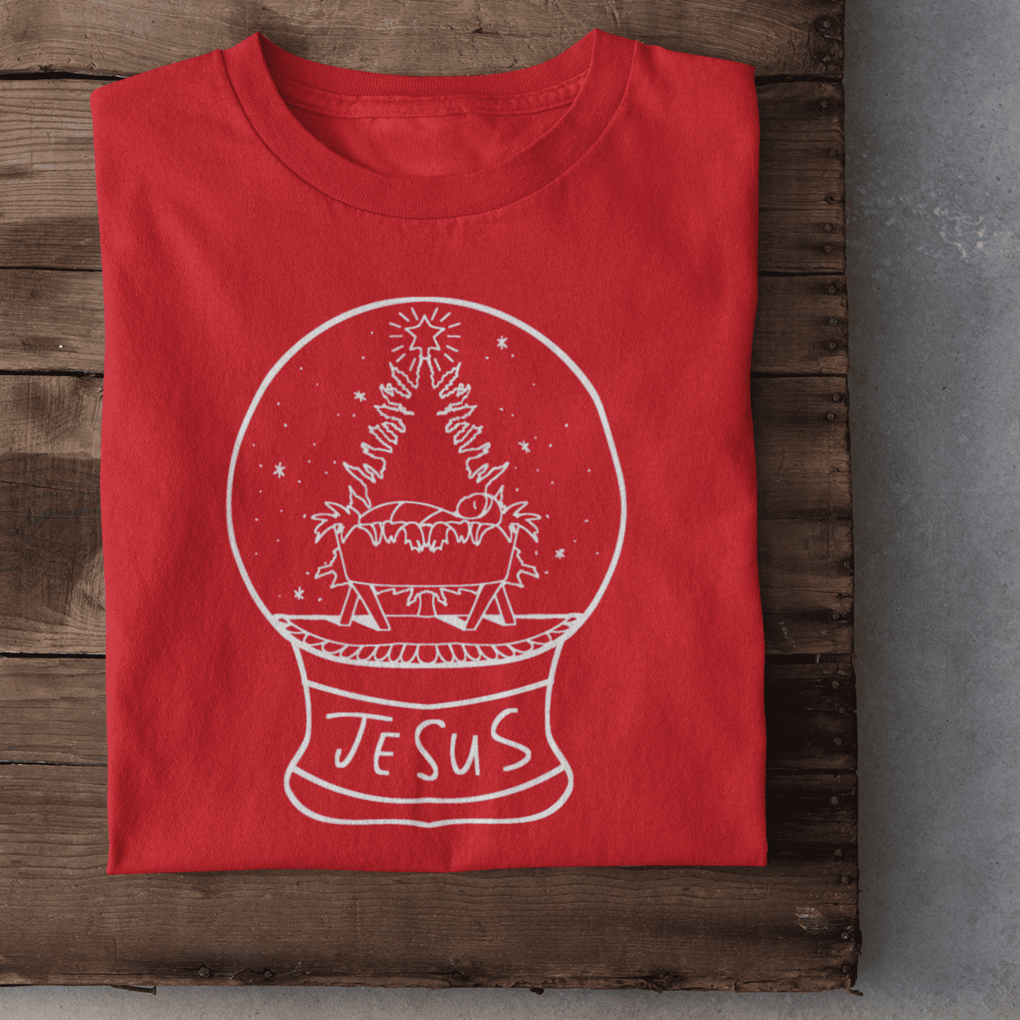 Schneekugel Damen Tshirt