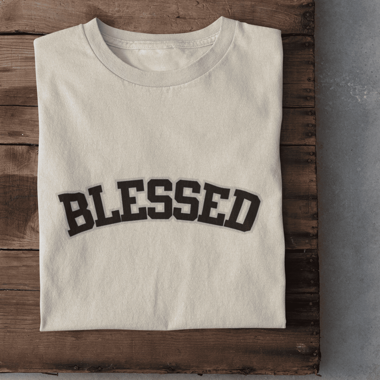 Blessed Schriftzug - Herren Tshirt