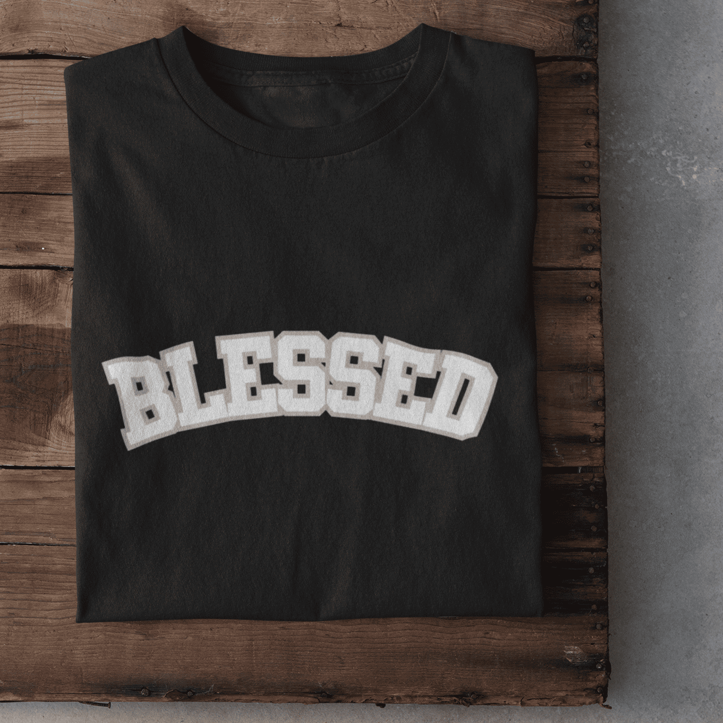Blessed Schriftzug - Herren Tshirt