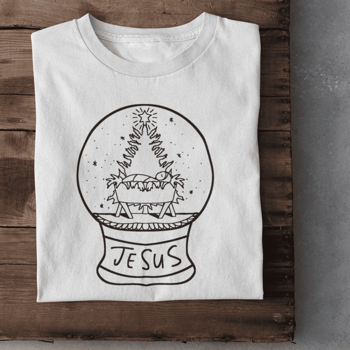 Schneekugel Damen Tshirt