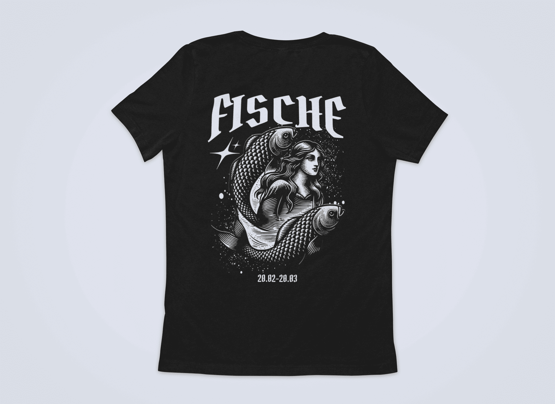 Sternzeichen Fische Backprint - Damen T-Shirt