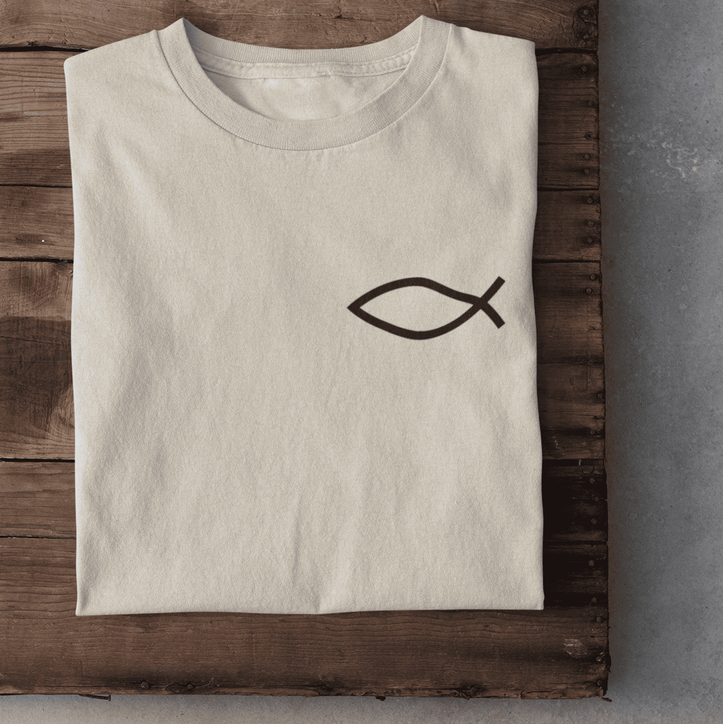 Eucharistischer Fisch Herren Tshirt