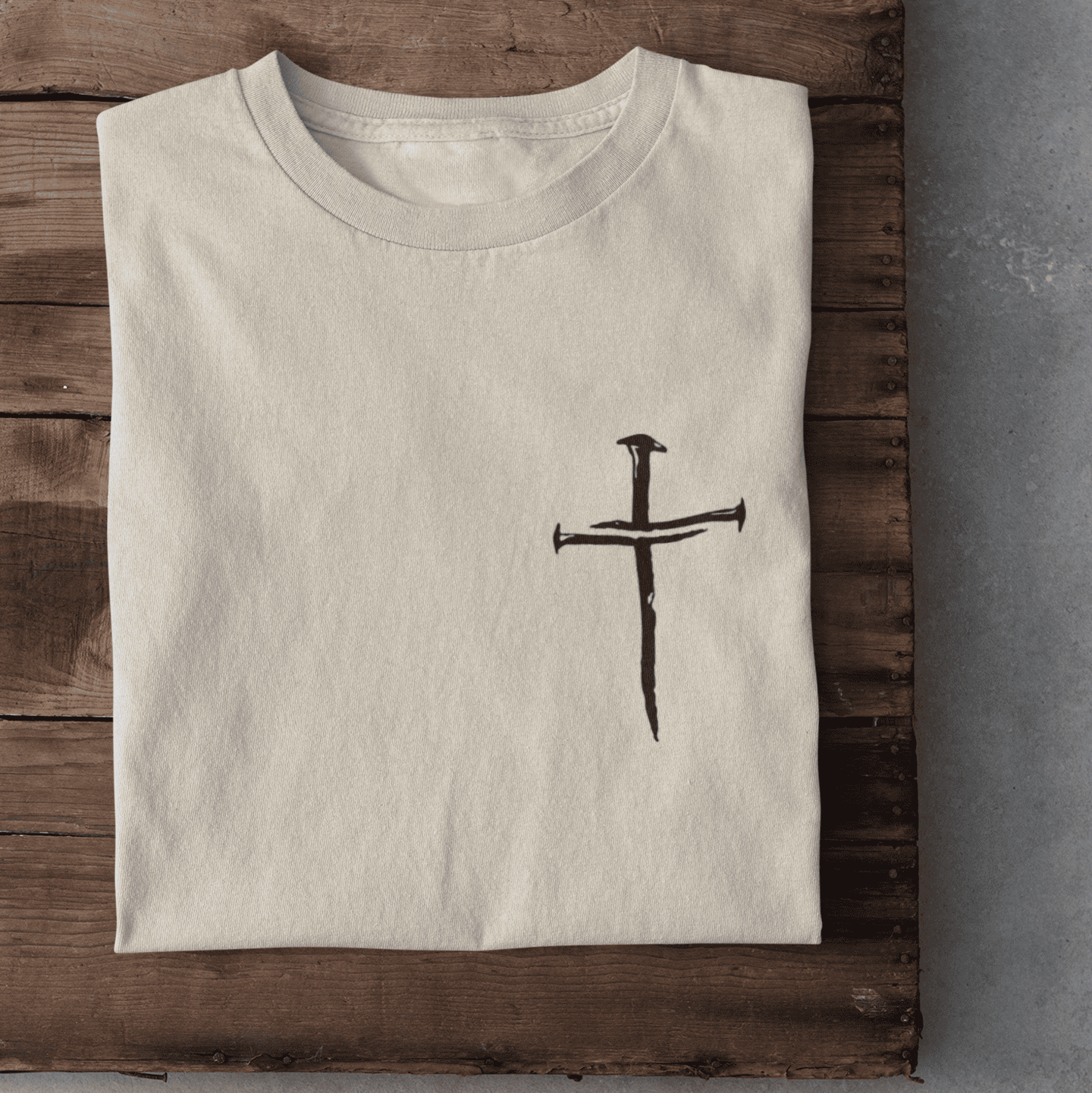 Kreuz mit Nägel - Herren Tshirt