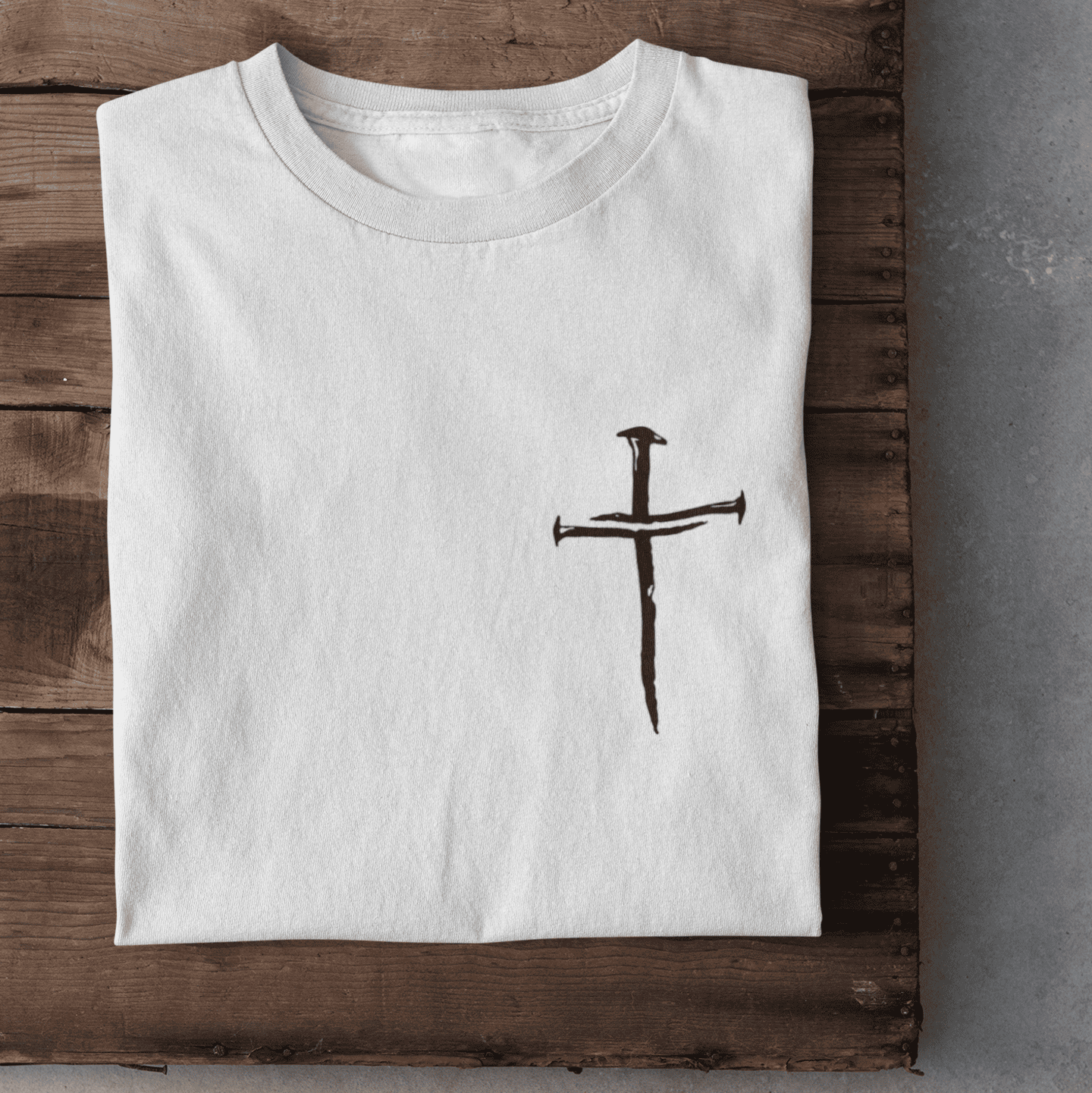 Kreuz mit Nägel - Herren Tshirt