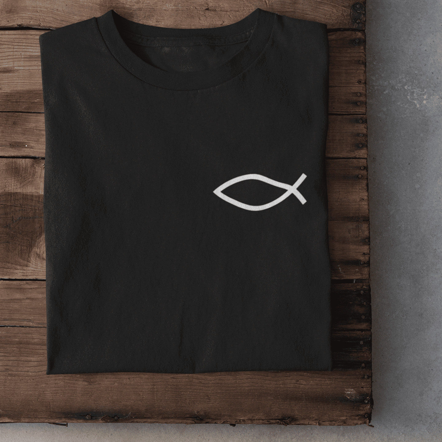 Eucharistischer Fisch Herren Tshirt