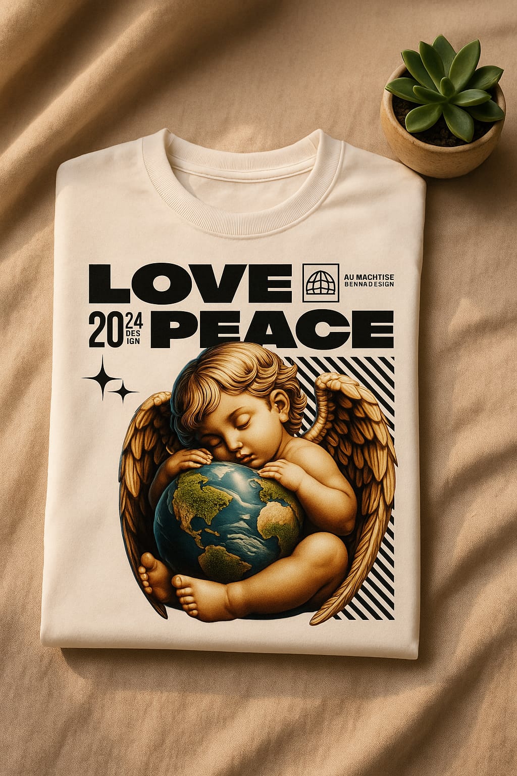 Peace & Love Herren Tshirt