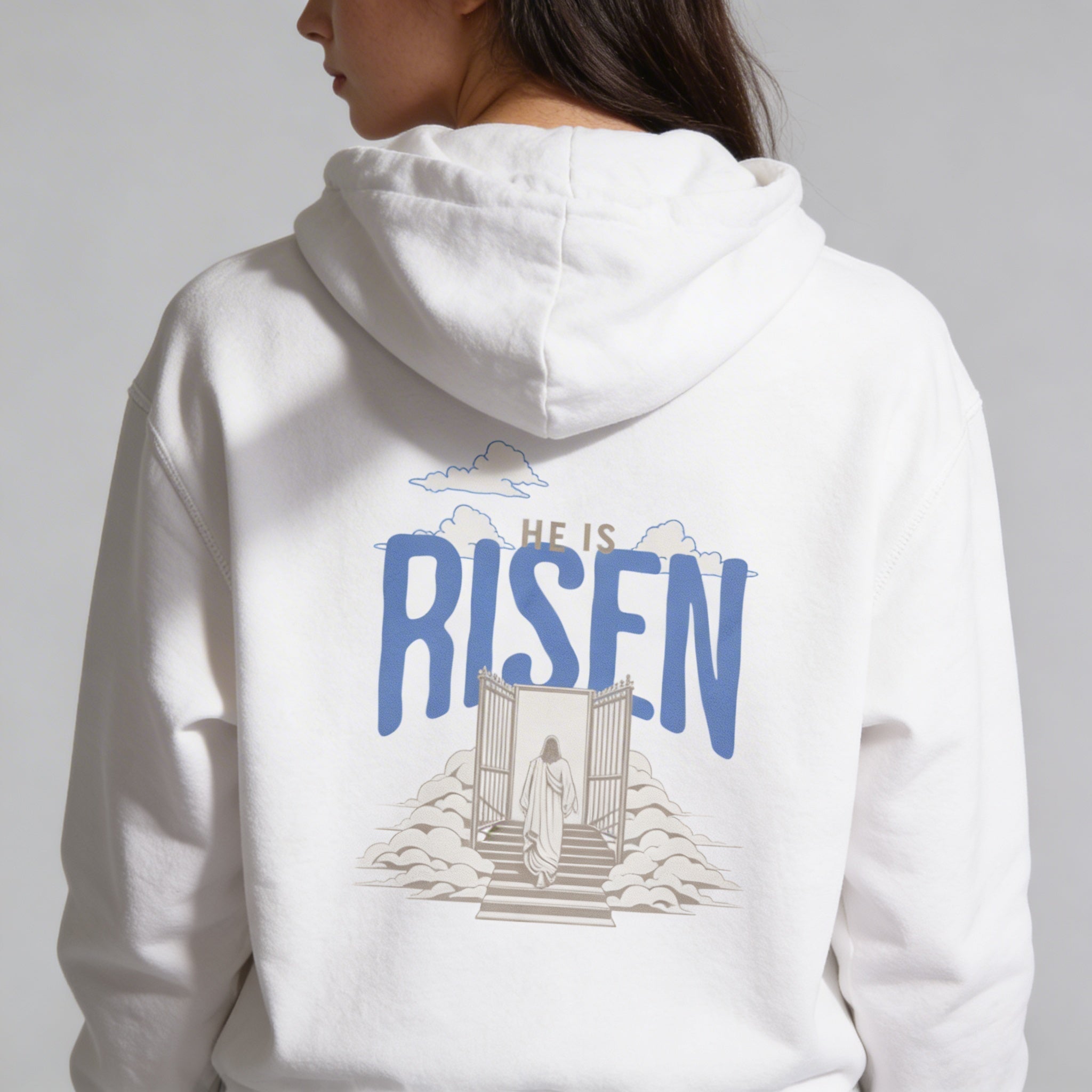 Christlicher Damen Hoodie He ist Risen | Christian Streetwear