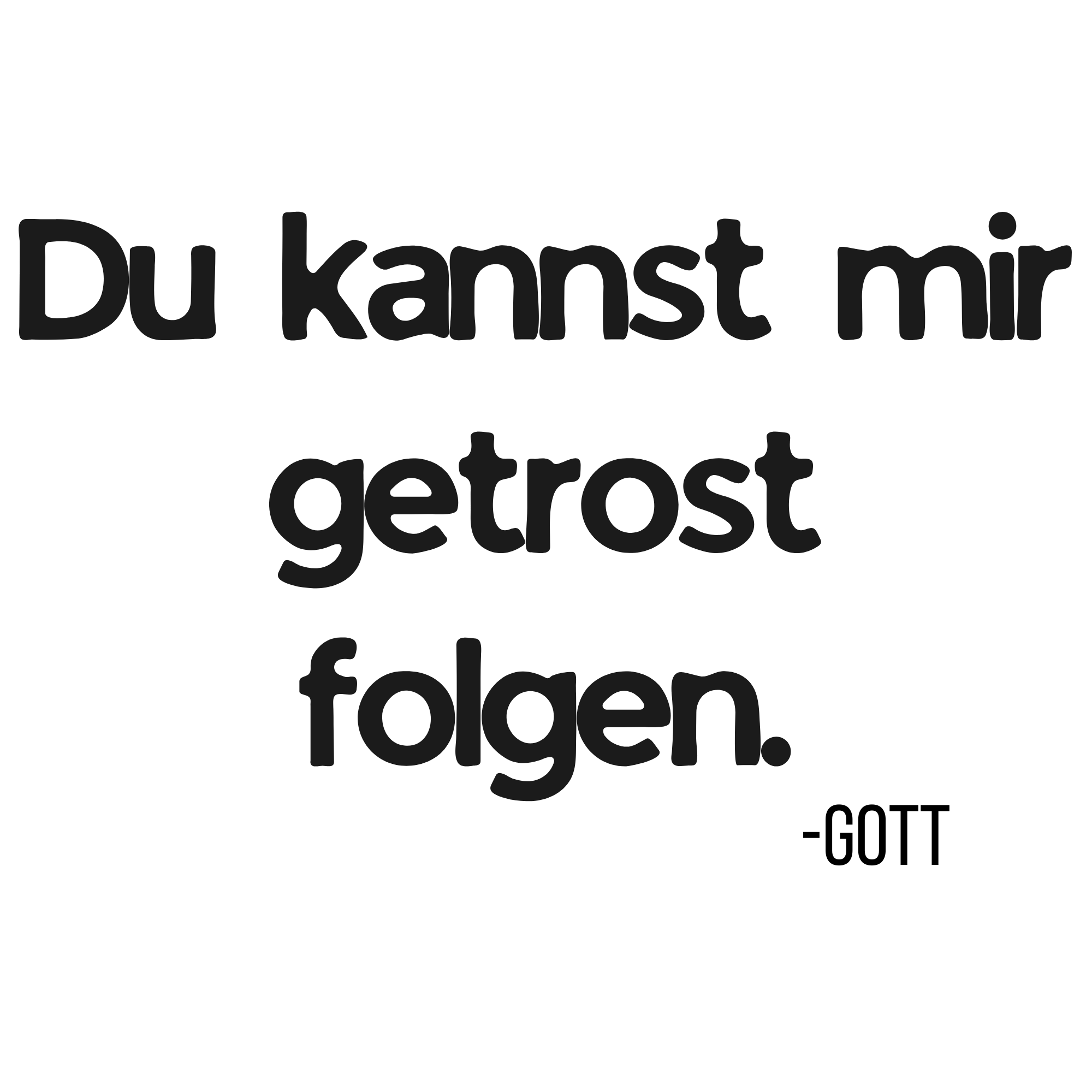 Du kannst mir getrost folgen. Damen Tshirt
