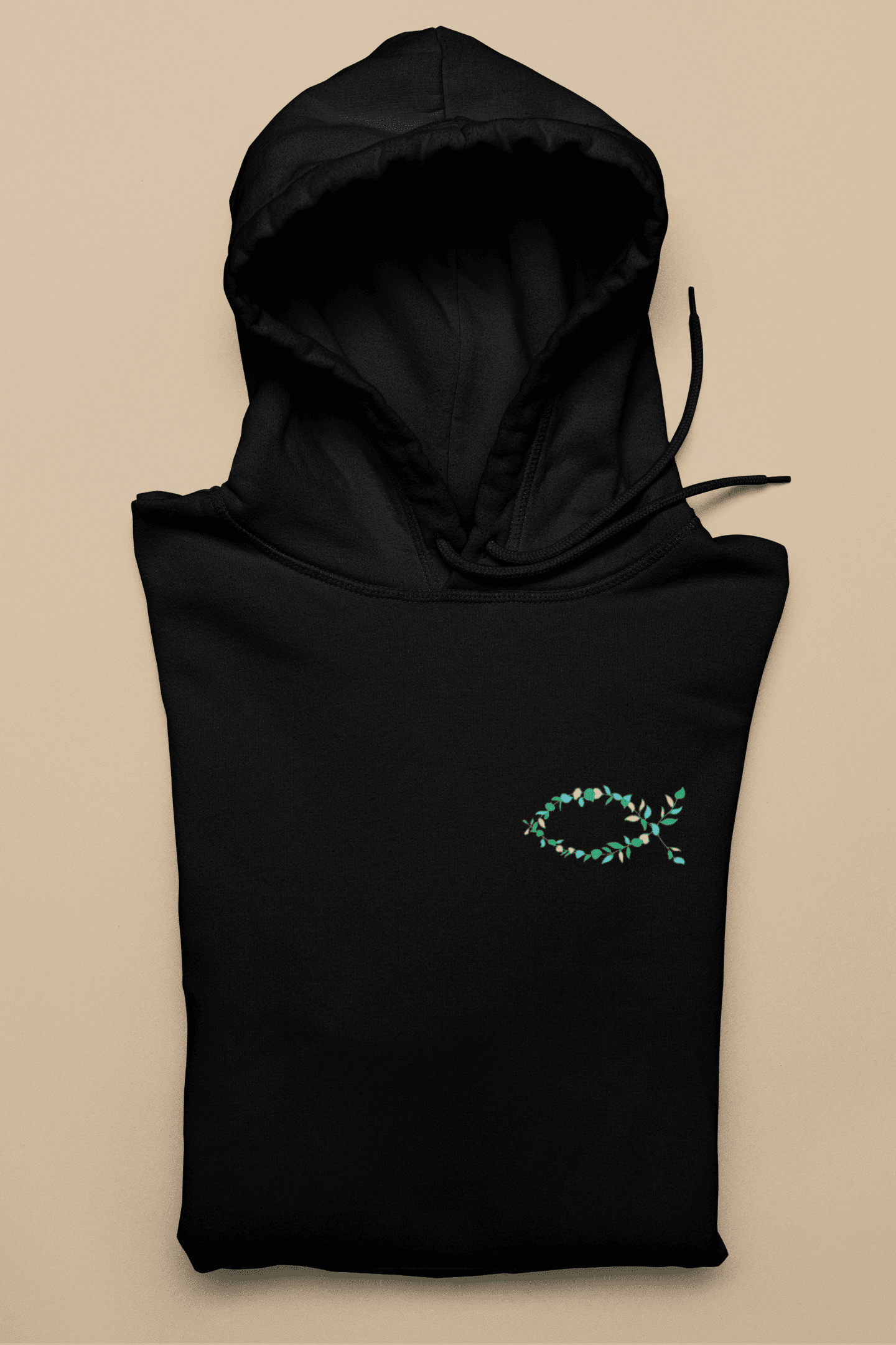 Eucharistischer Fisch Pflanzen -Damen Hoodie