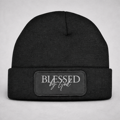 Christliche Beanie „Blessed by God“ – Faith Based Streetwear