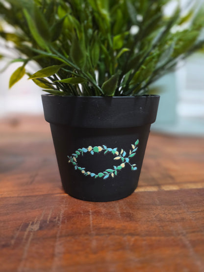 Glaubenssticker - Eucharistischer Fisch Pflanze