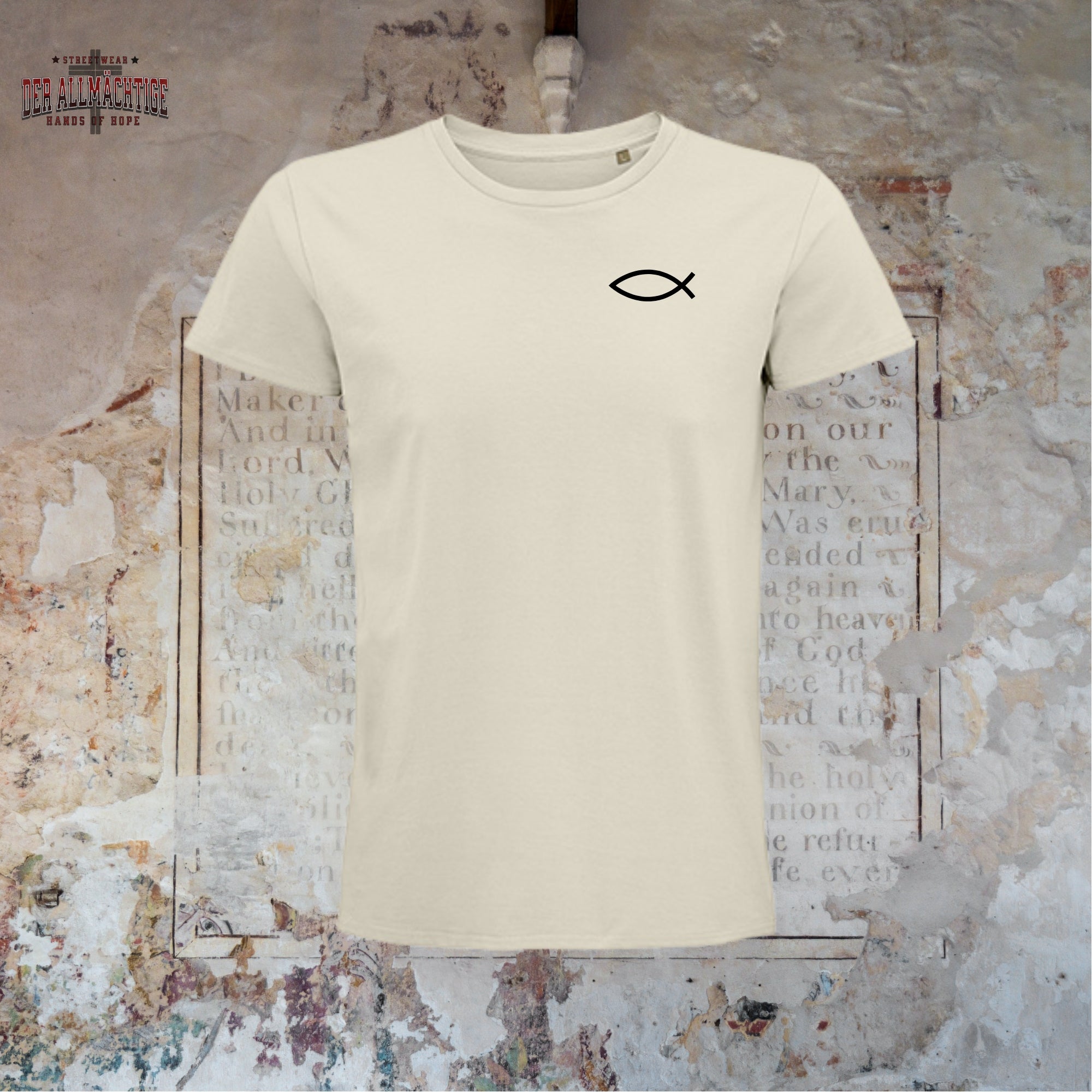 Eucharistischer Fisch Herren Premium Tshirt