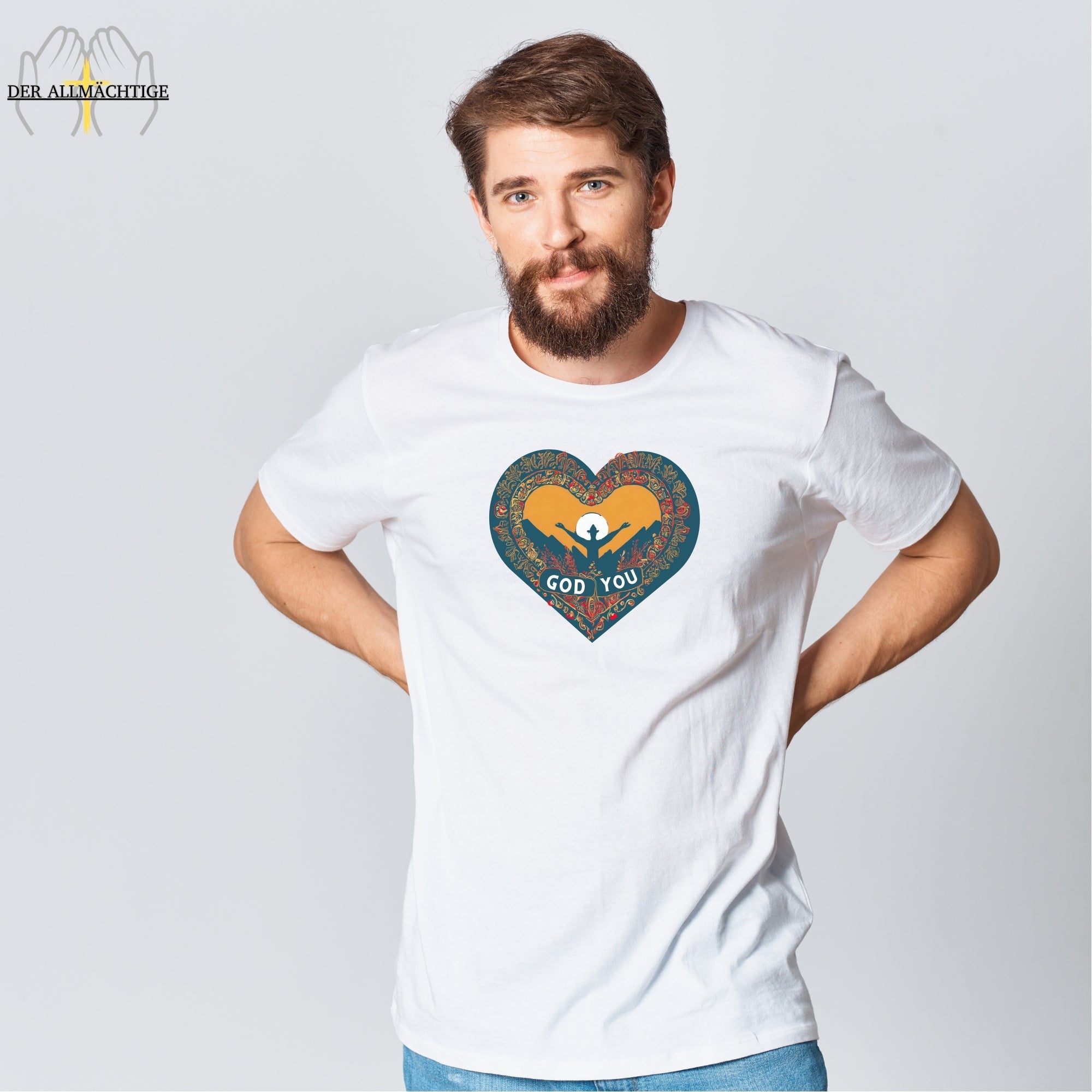 God Loves You Herren Tshirt