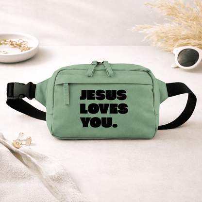 Jesus Loves You. - Premium Bauchtasche